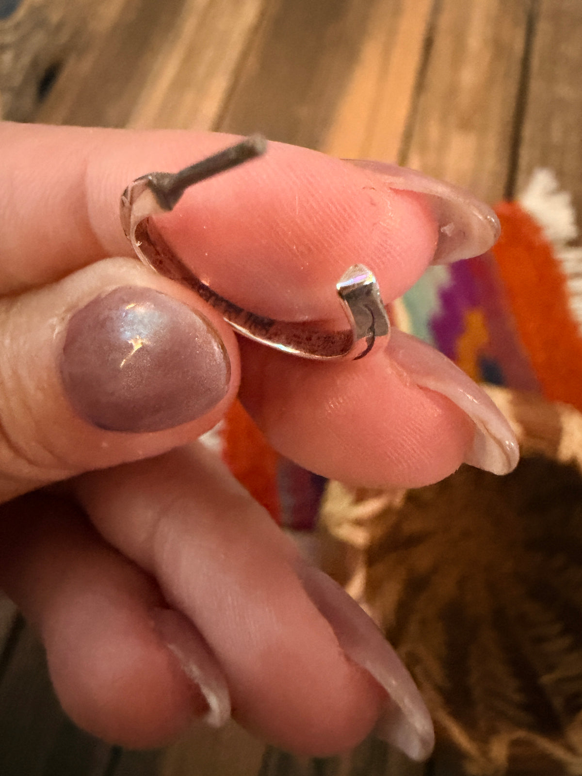 Handcrafted Sterling Silver Hoop Earrings
