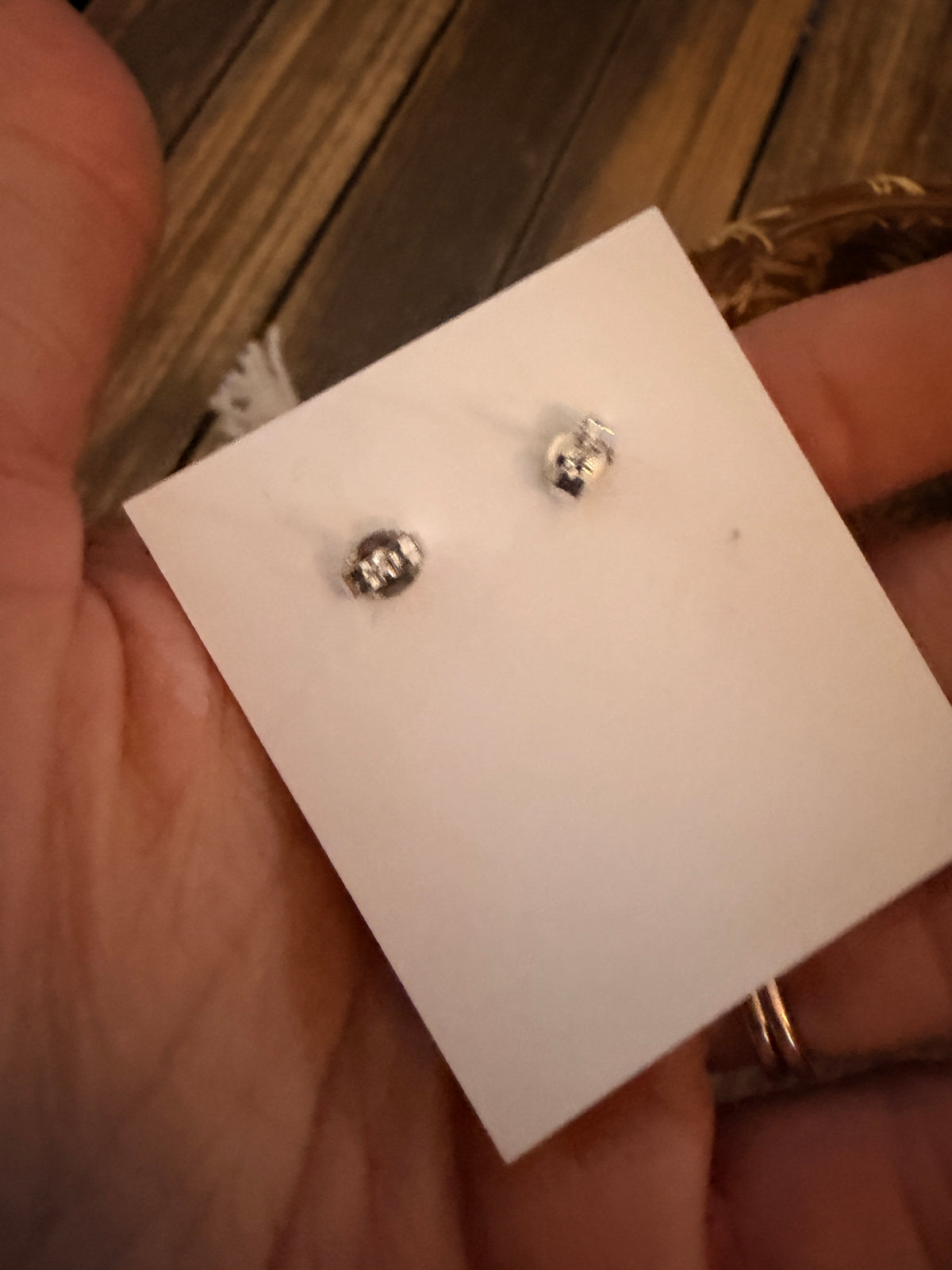 Handcrafted Sterling Silver & Opal Petit Point Stud Earrings