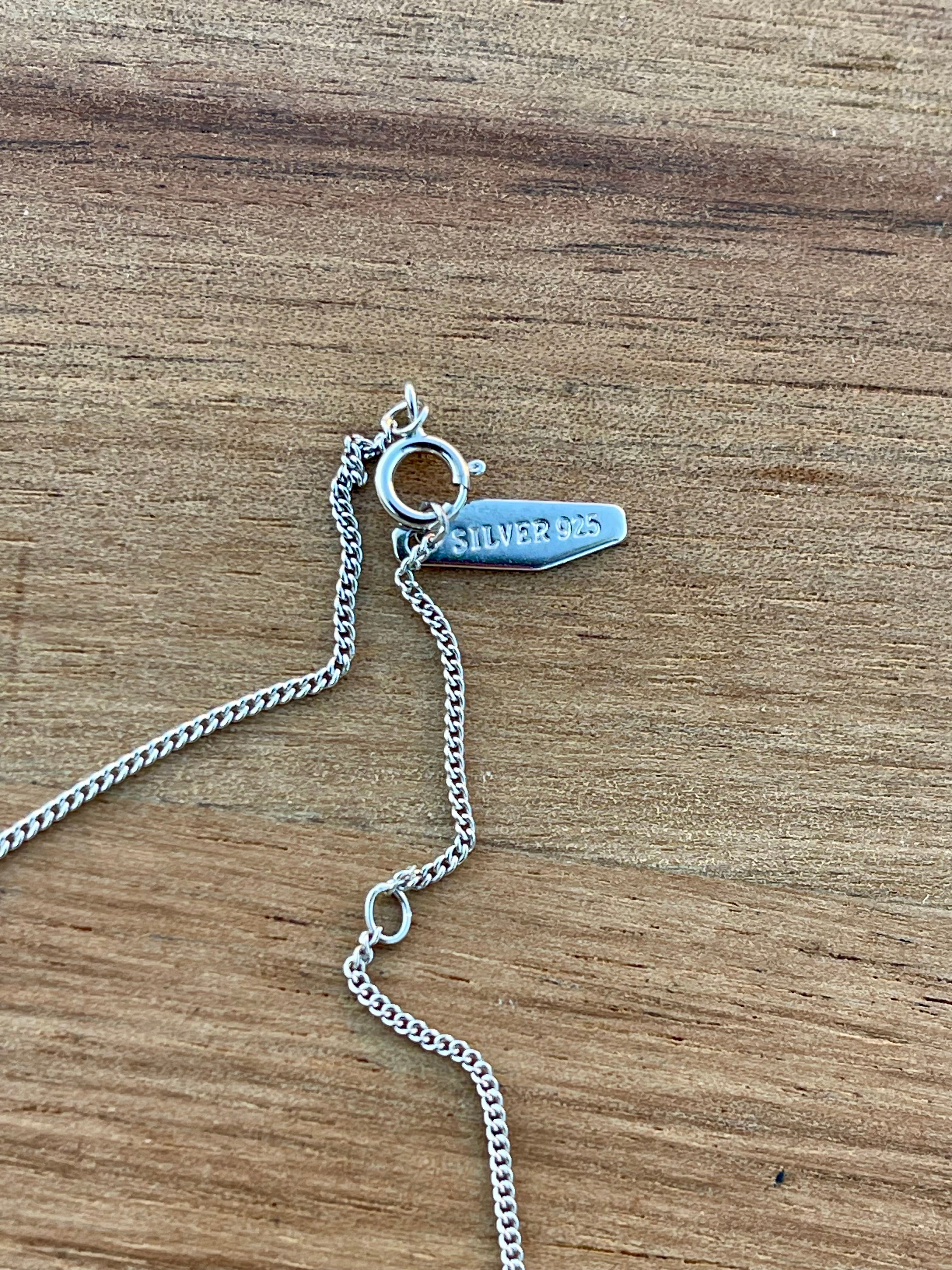 Handmade Sterling Silver Initial Chain Necklace