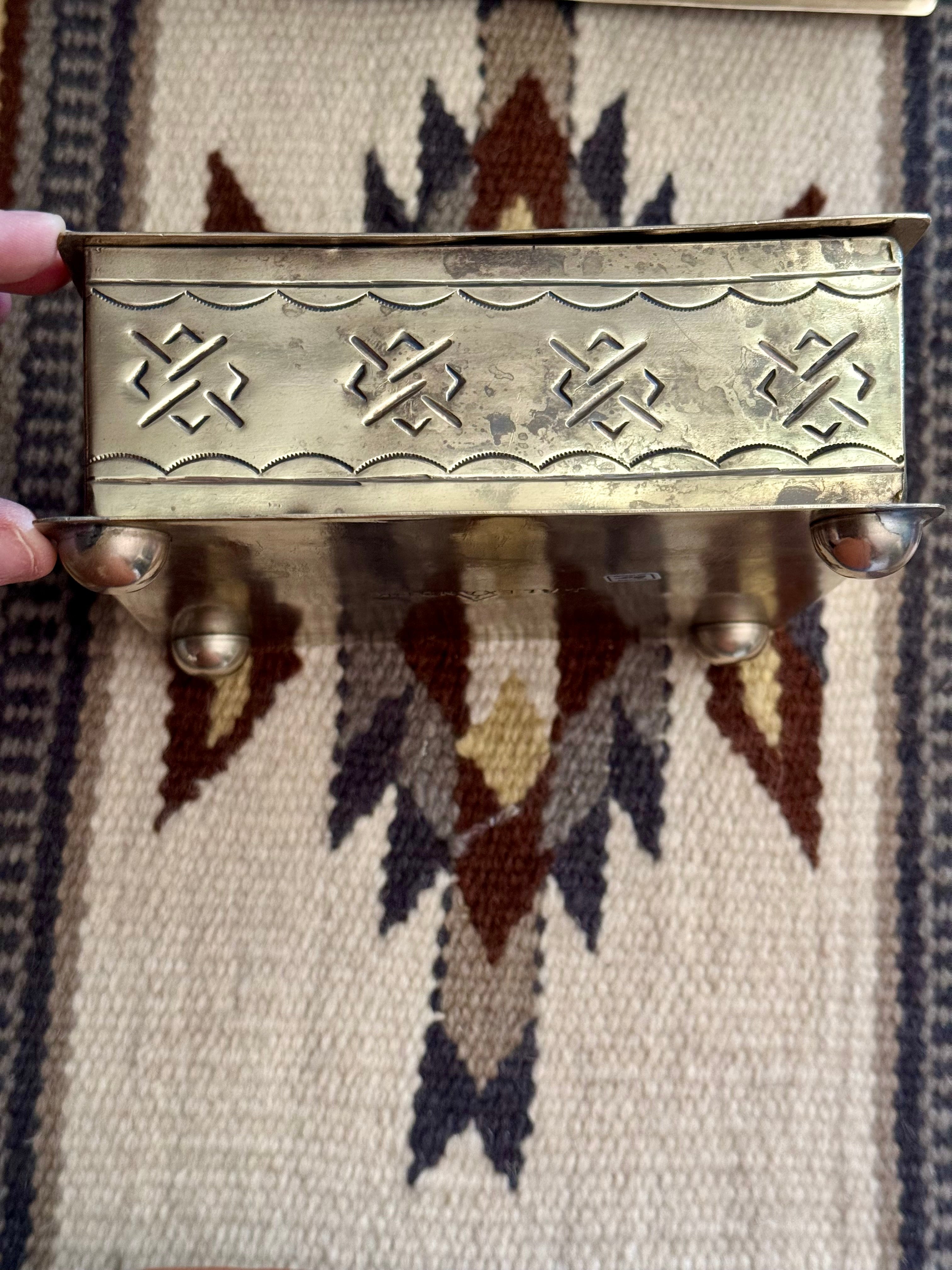 Handmade German Silver Trinket Box