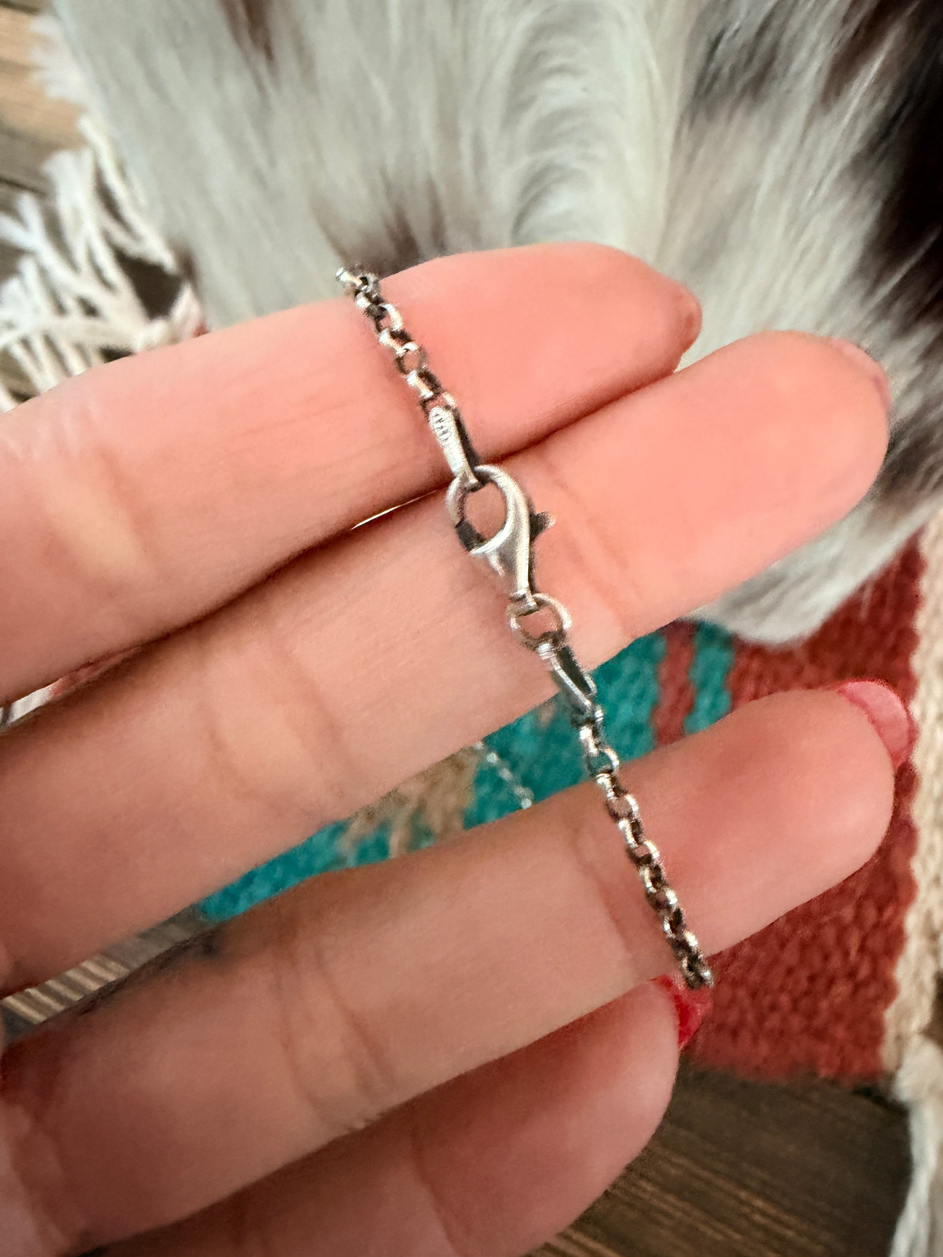 Handmade Sterling Silver & Turquoise Necklace