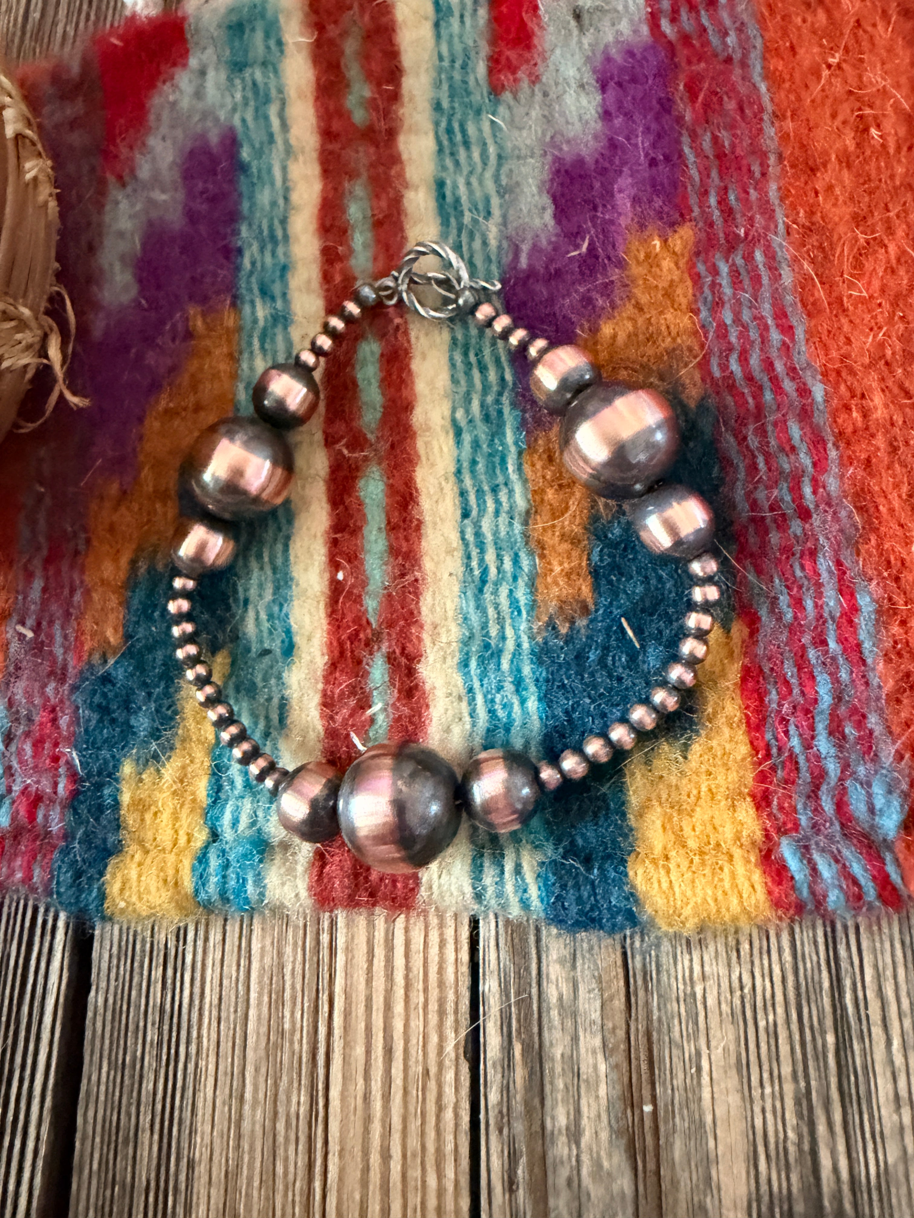 Handcrafted Copper Beaded Bracelet