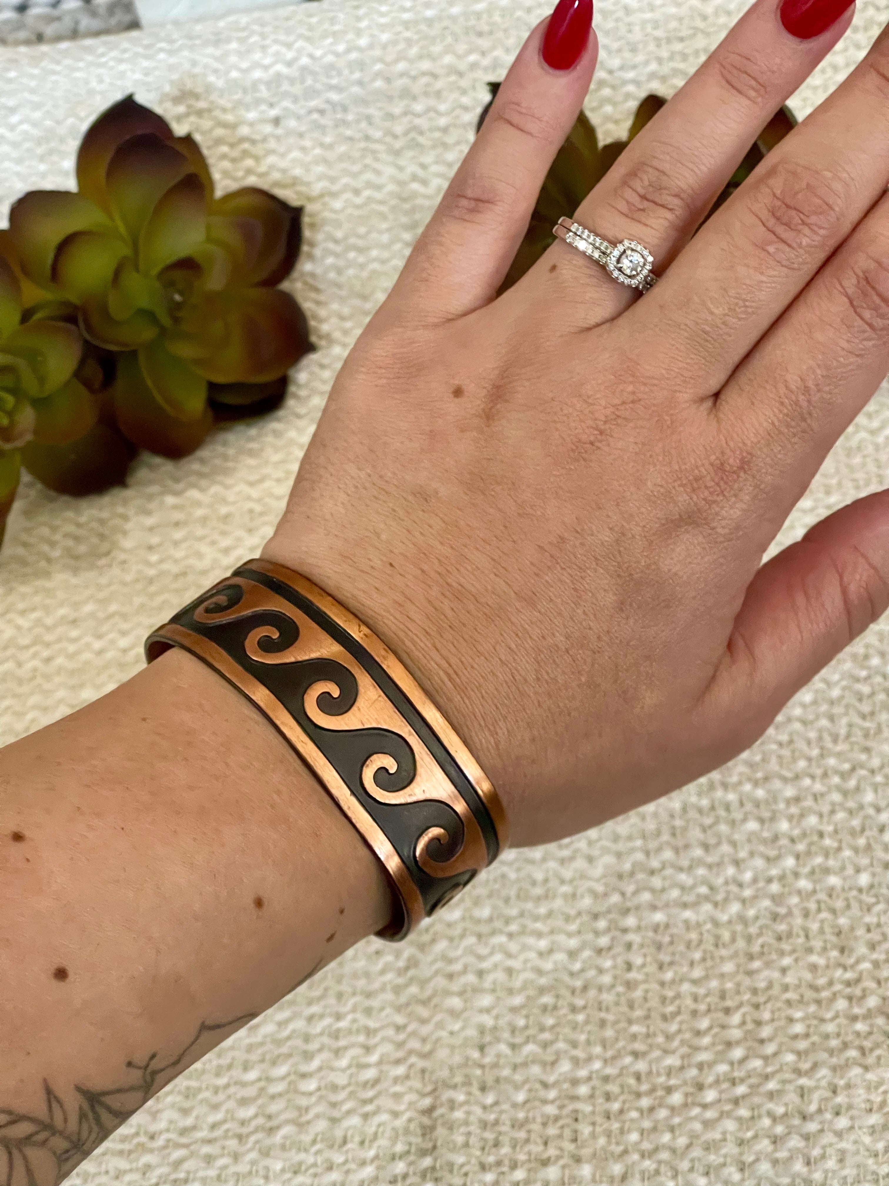 Vintage Handmade Copper Cuff