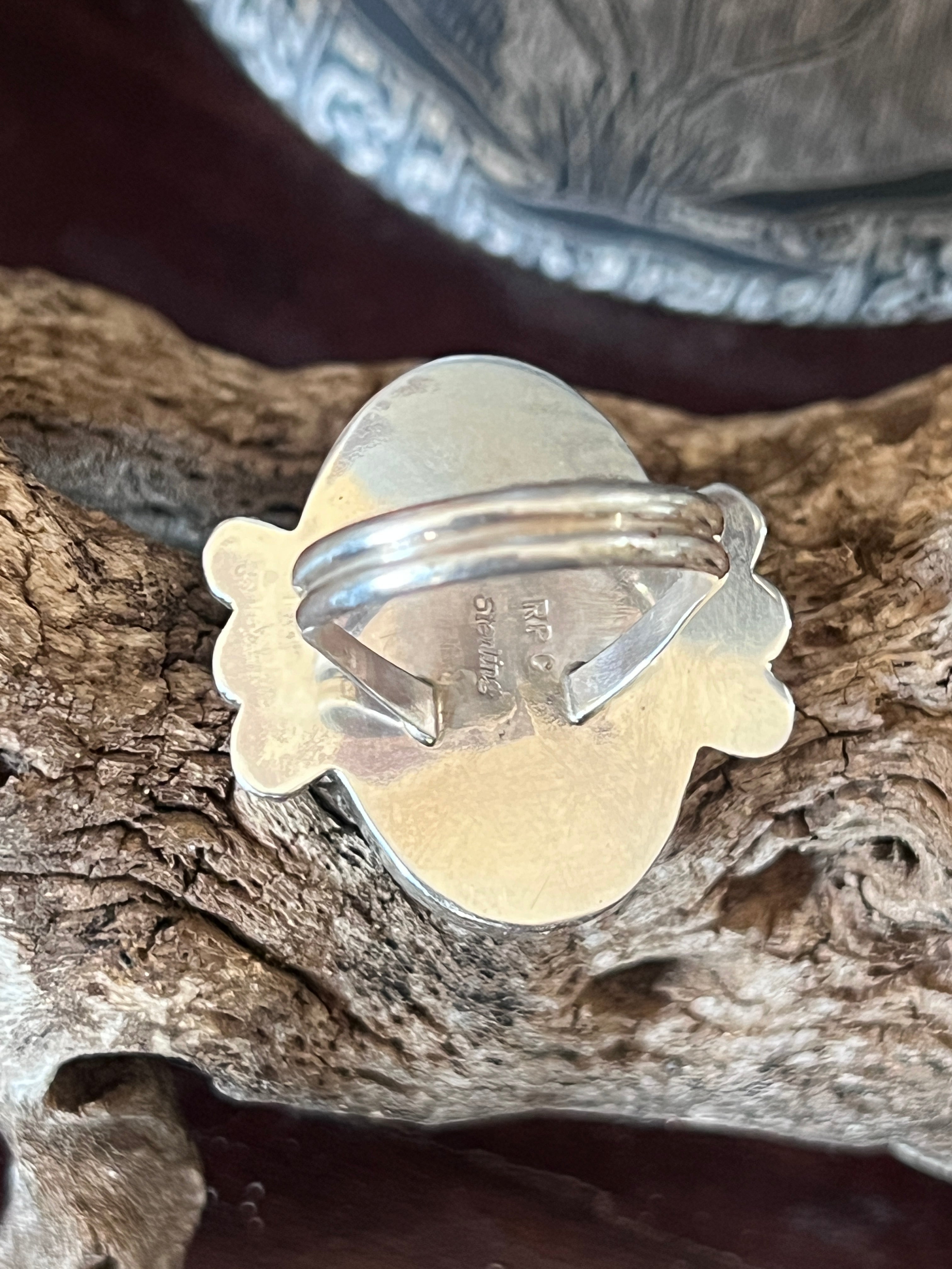 Ronald Chavez Sterling Silver Oval Mosaic Multistone Ring, Size 9-1/2