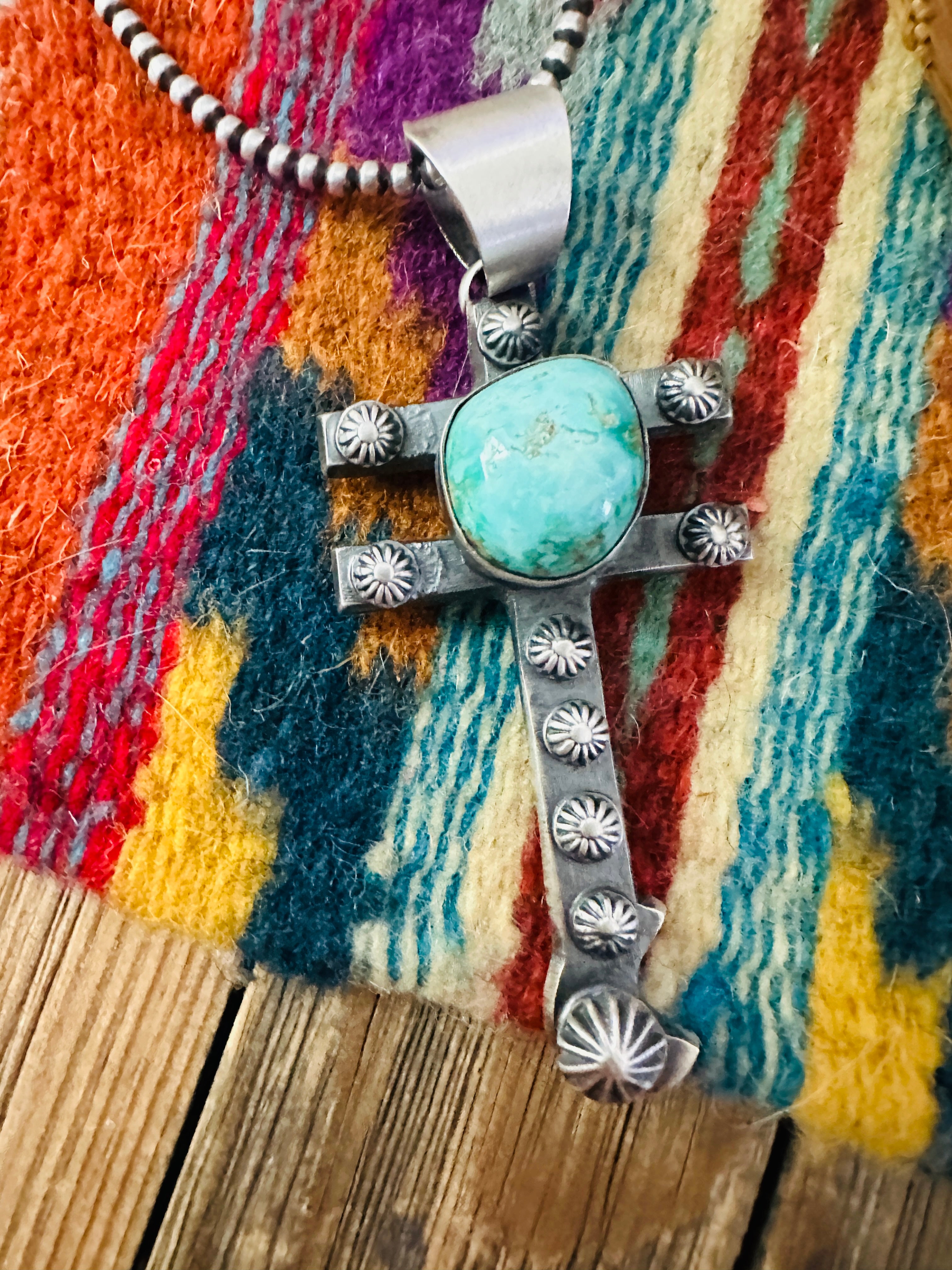 Handcrafted Sterling Silver & Turquoise Dragonfly Pendant by Chimney Butte