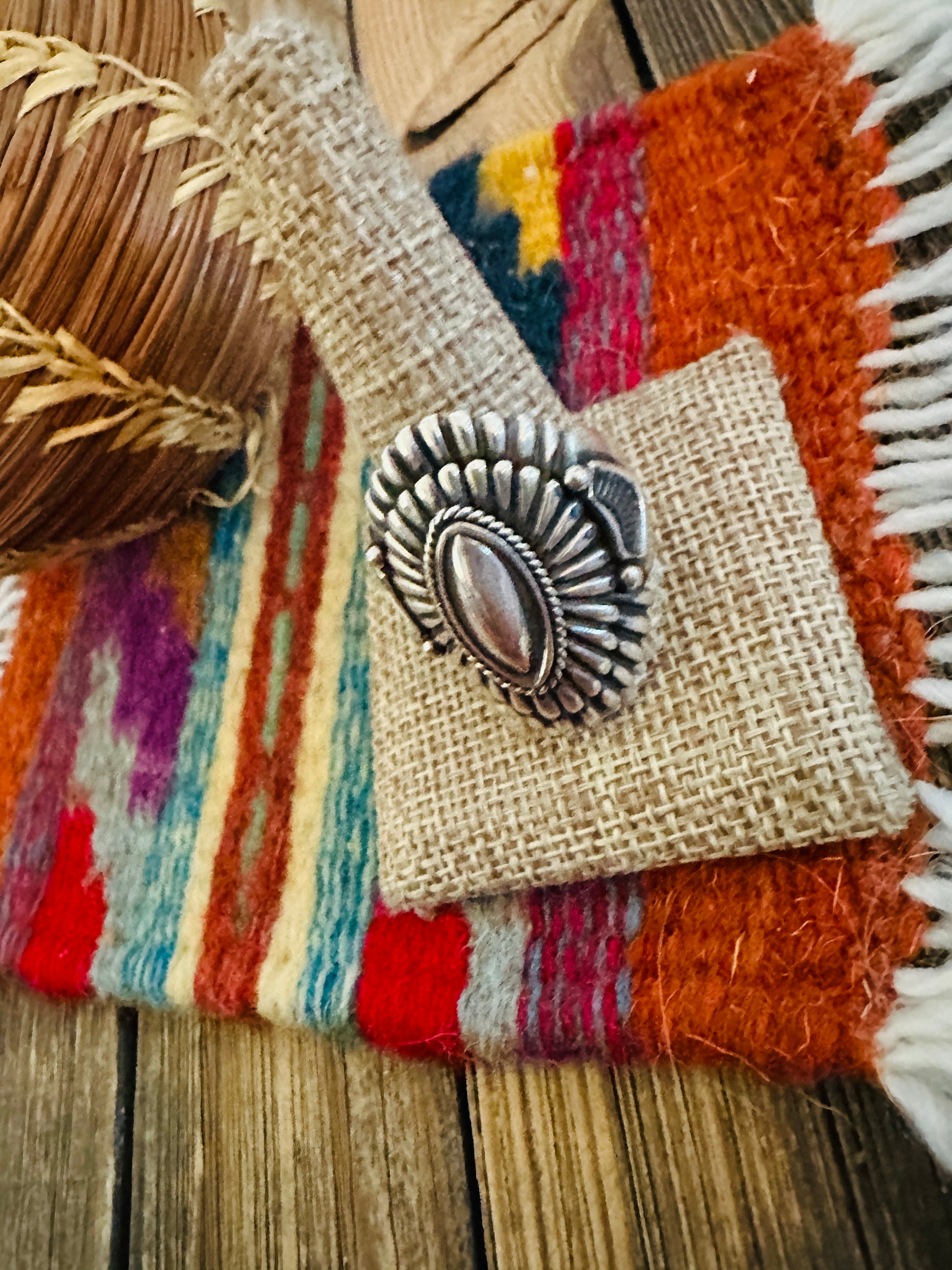 Handcrafted Sterling Silver Ring by Harry H. Begay