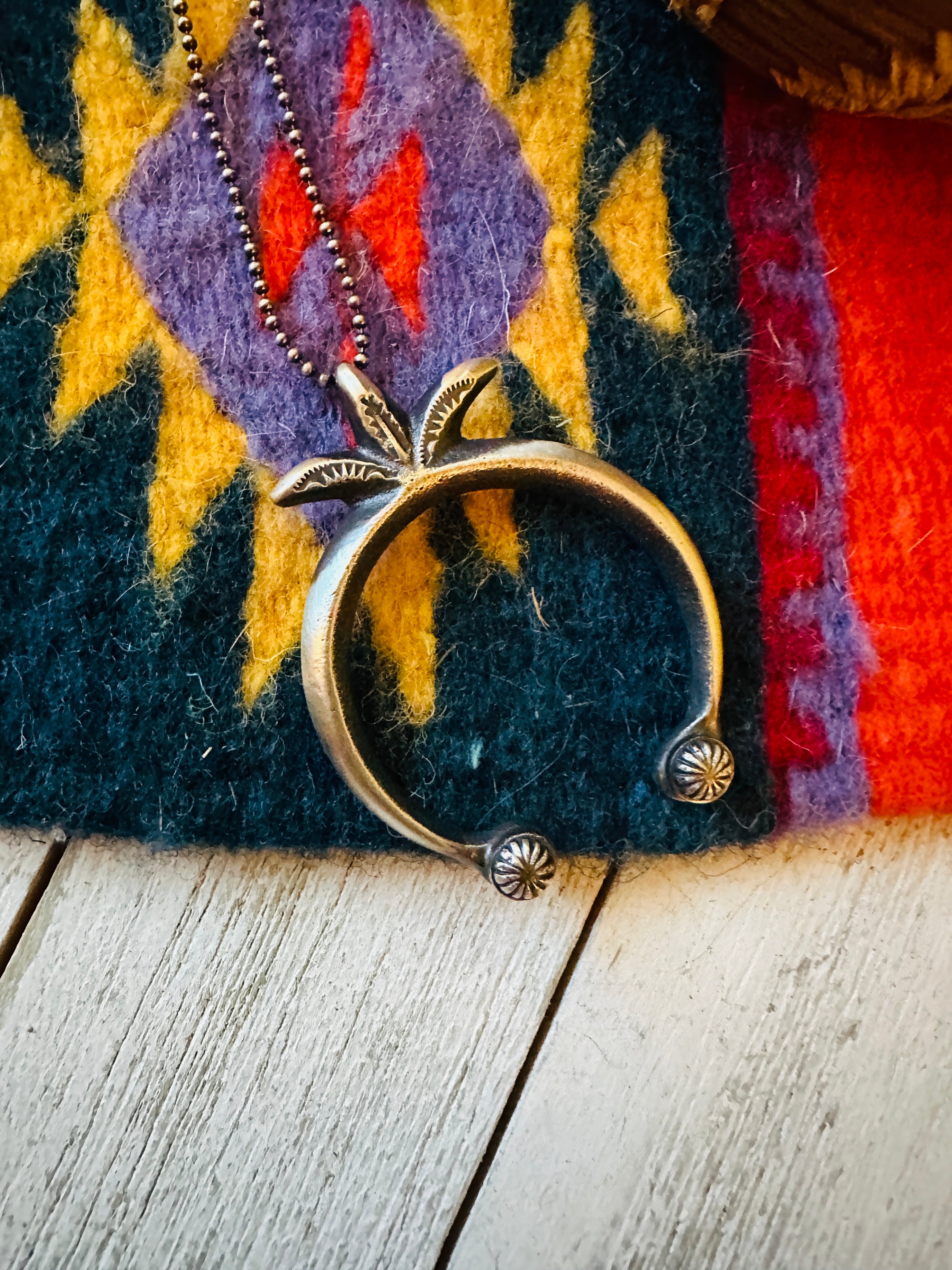 Handcrafted Sterling Silver Naja Pendant by Martha Cayatineto