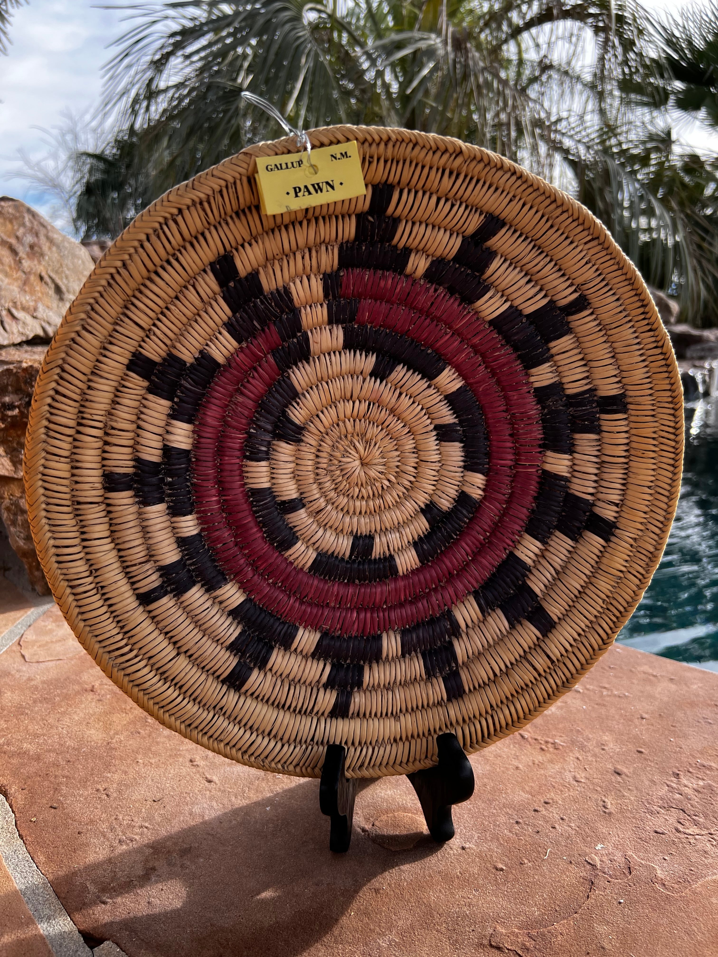 Old Pawn Handcrafted Woven Basket #6