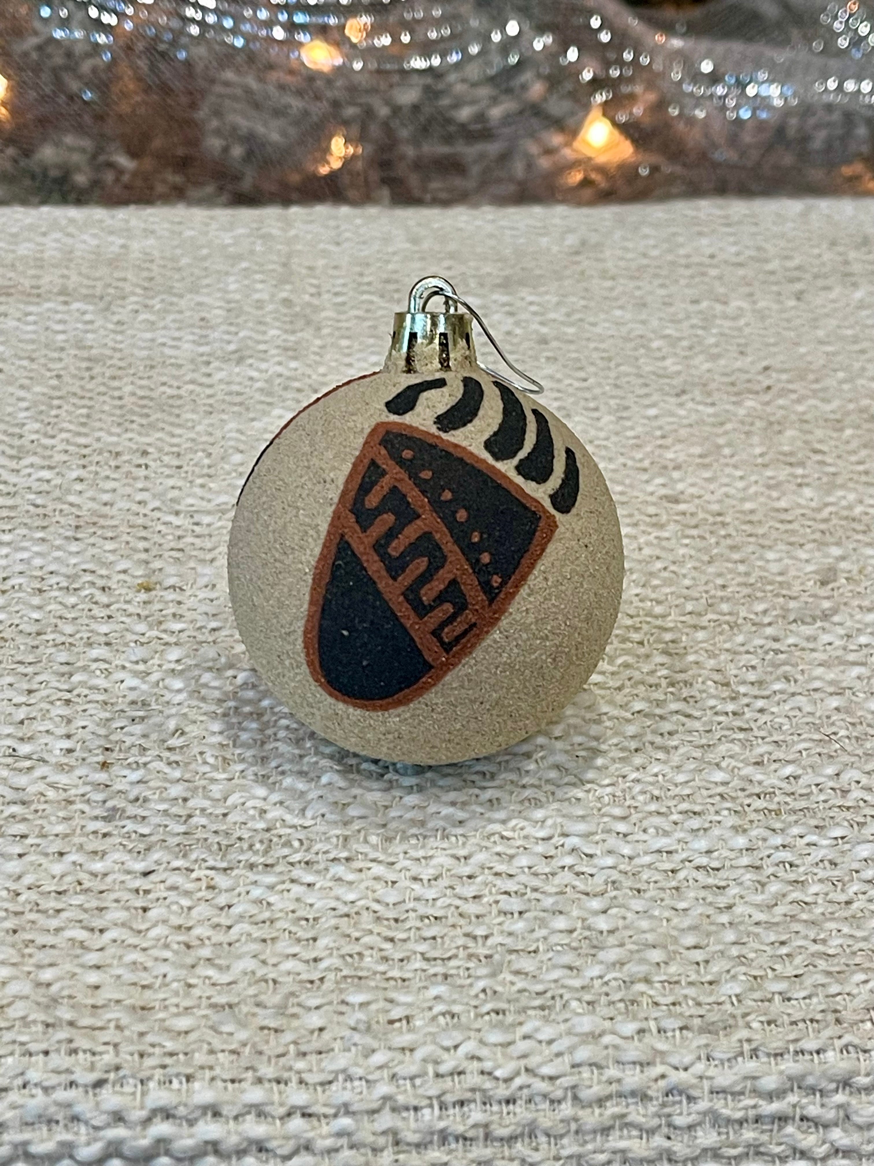Handcrafted Ceramic Sand Painted Ornament