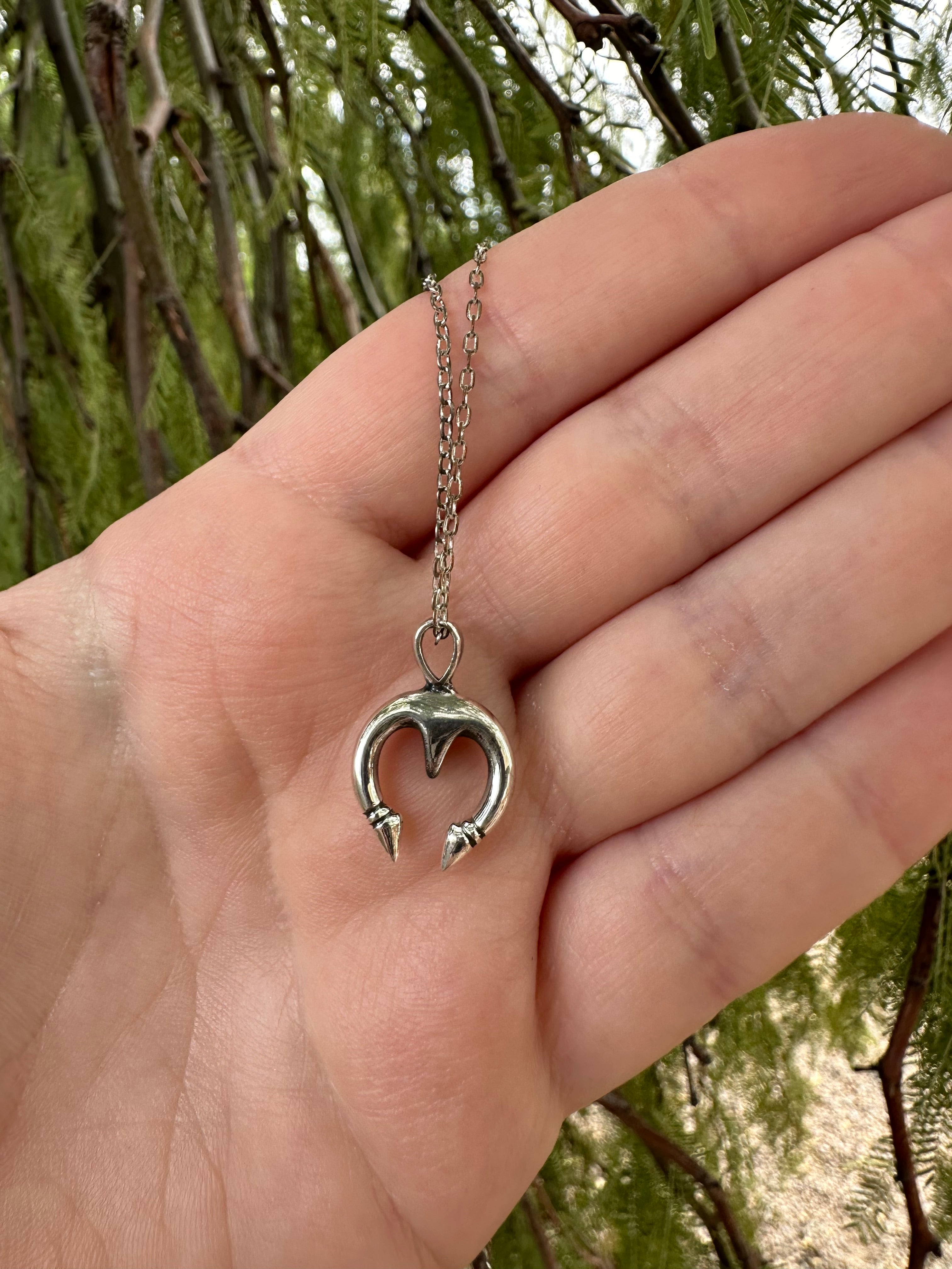 Beautiful Handmade Sterling Silver Mini Naja Pendant