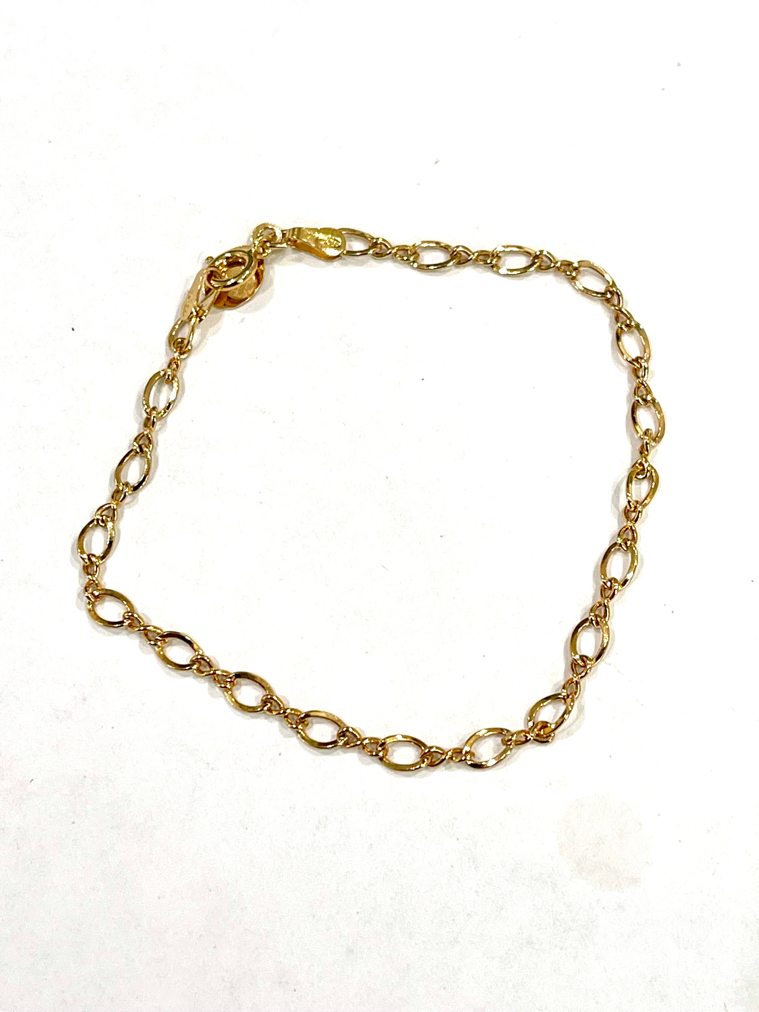 Vintage  Gold Plated Chain Bracelet