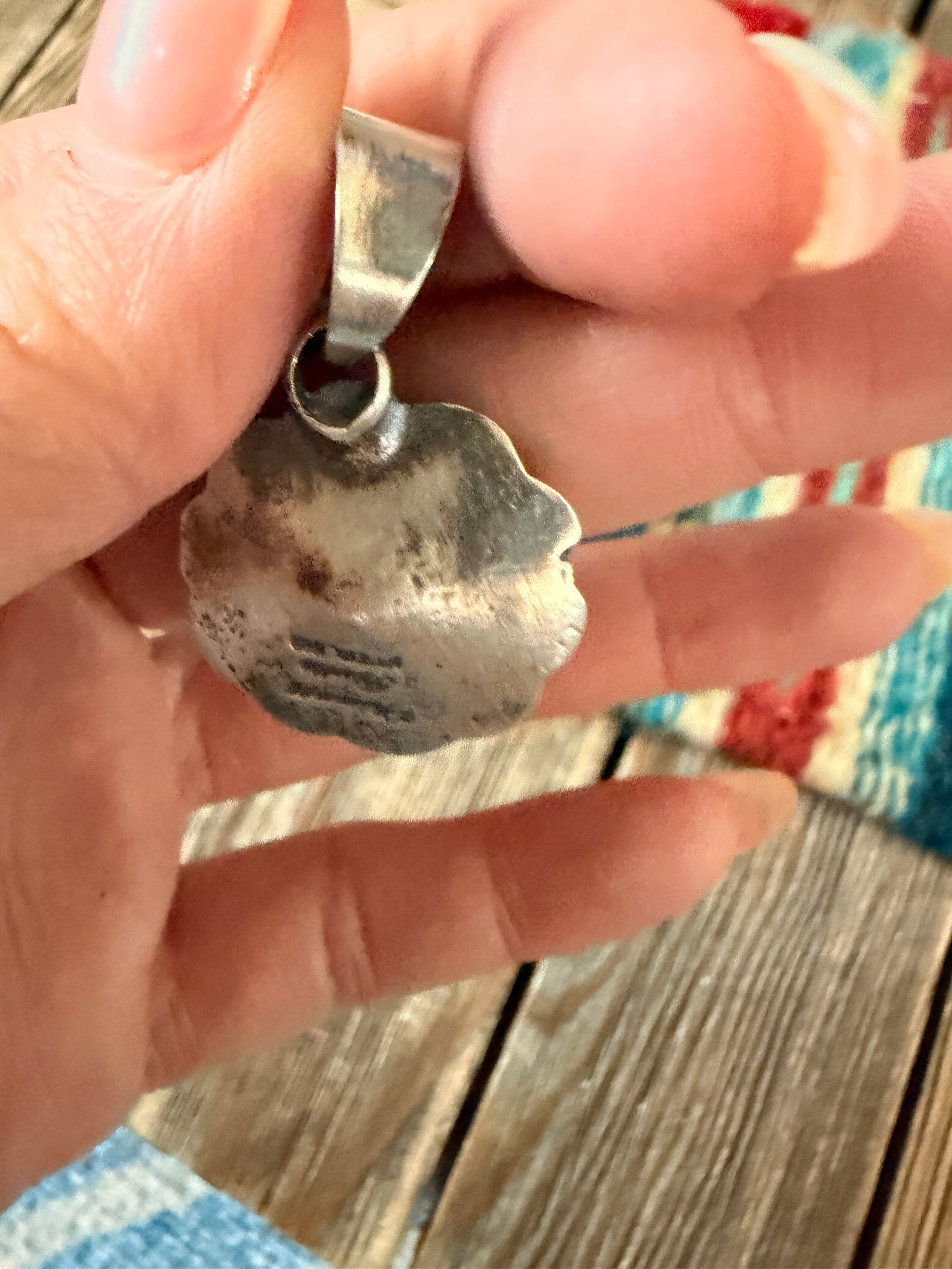 Handcrafted Sterling Silver Flower Pendant by Chimney Butte