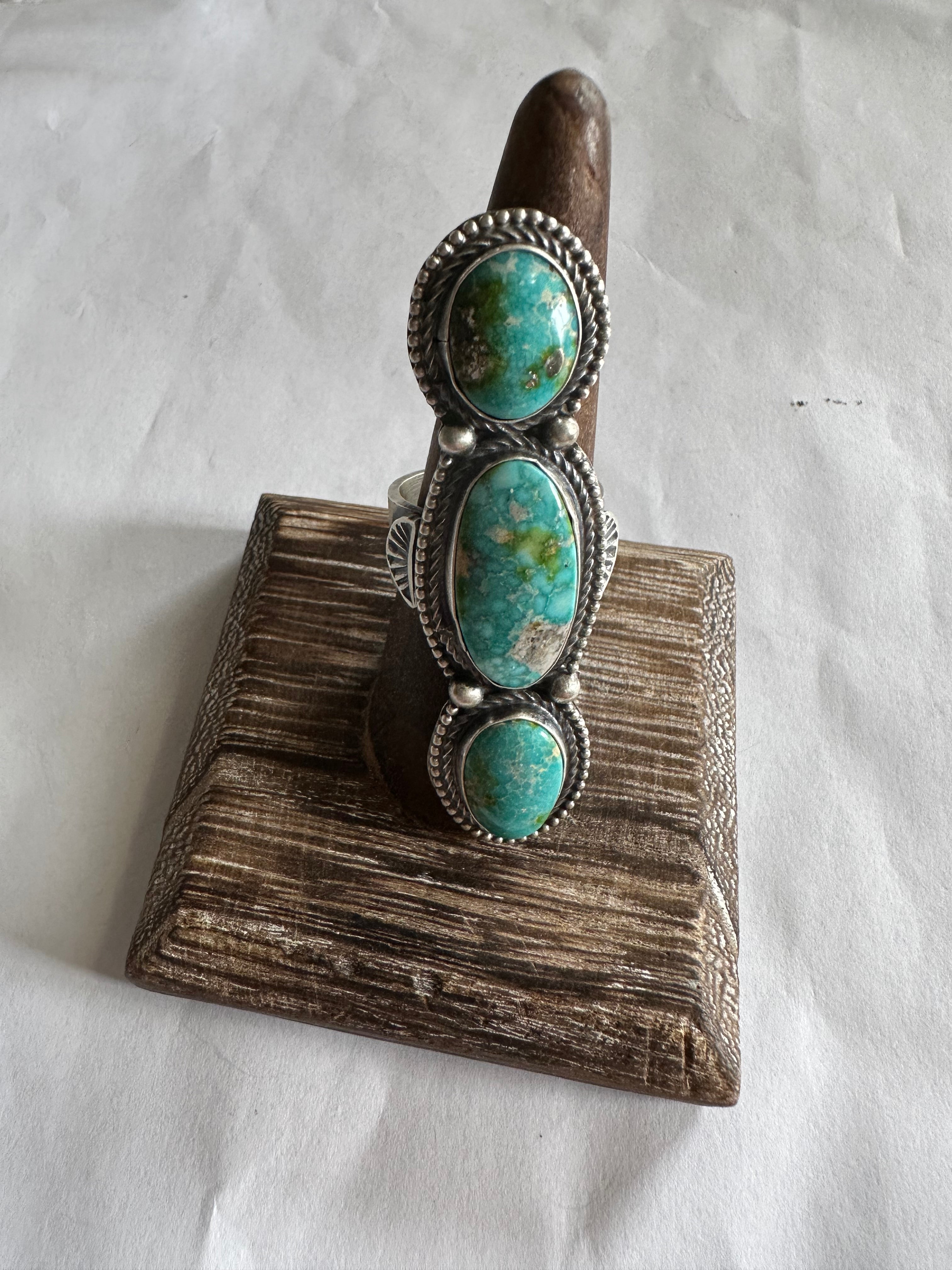 Sz 8 Vintage New navajo ring on sale signed