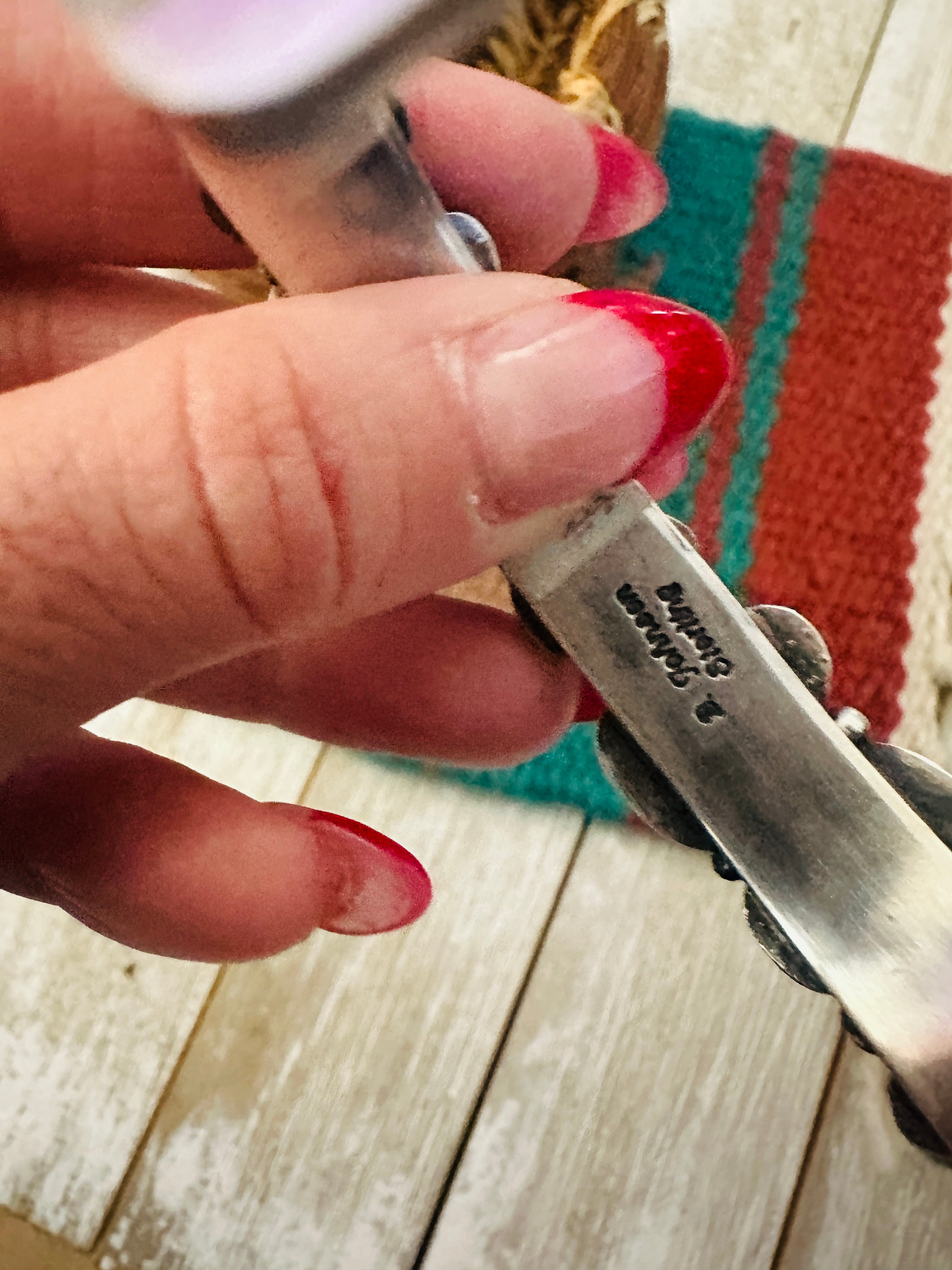 Handcrafted Turquoise & Sterling Silver Cuff Bracelet by Bobby Johnson