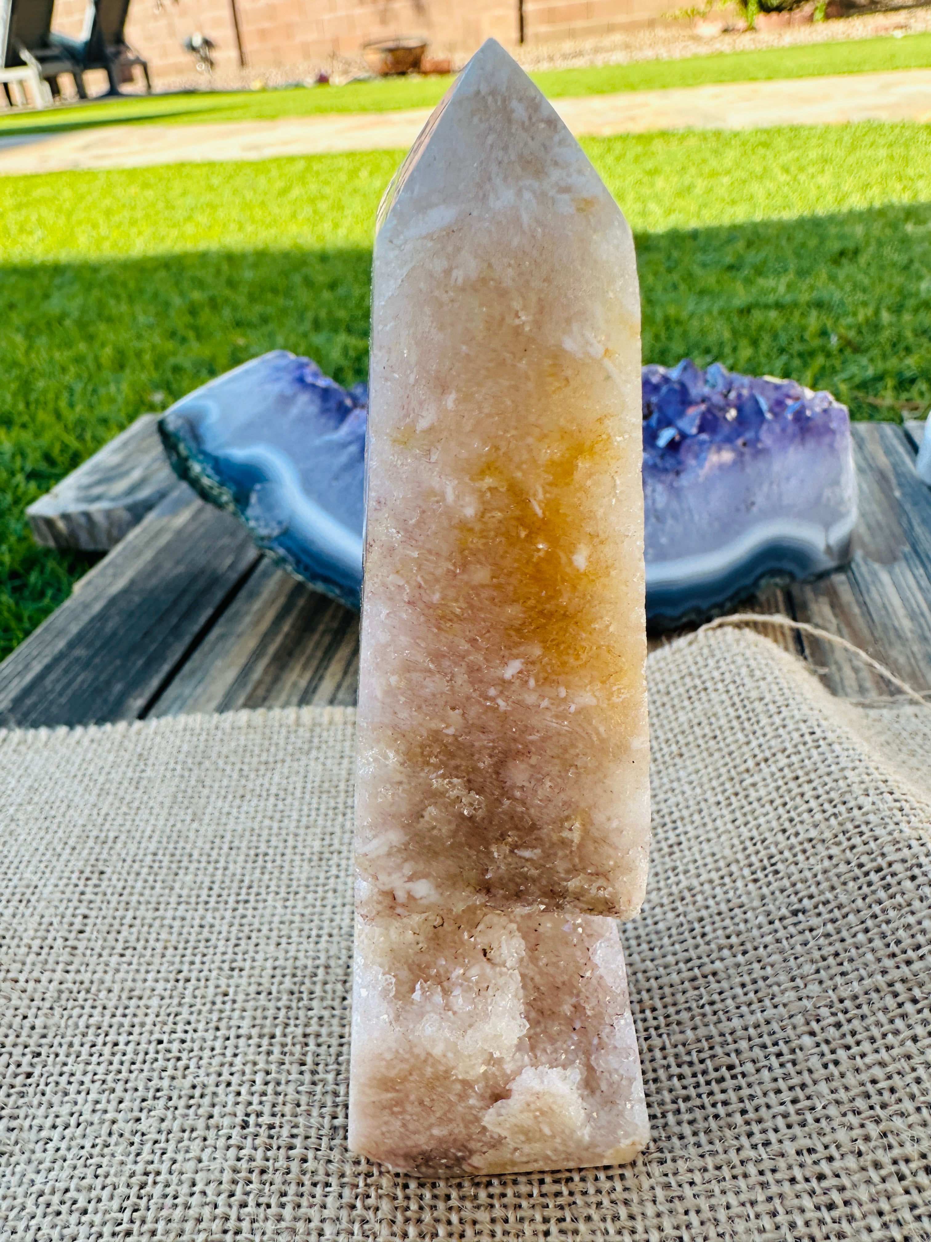 ✨ Nizhoni Crystals ✨  Pink Amethyst Tower