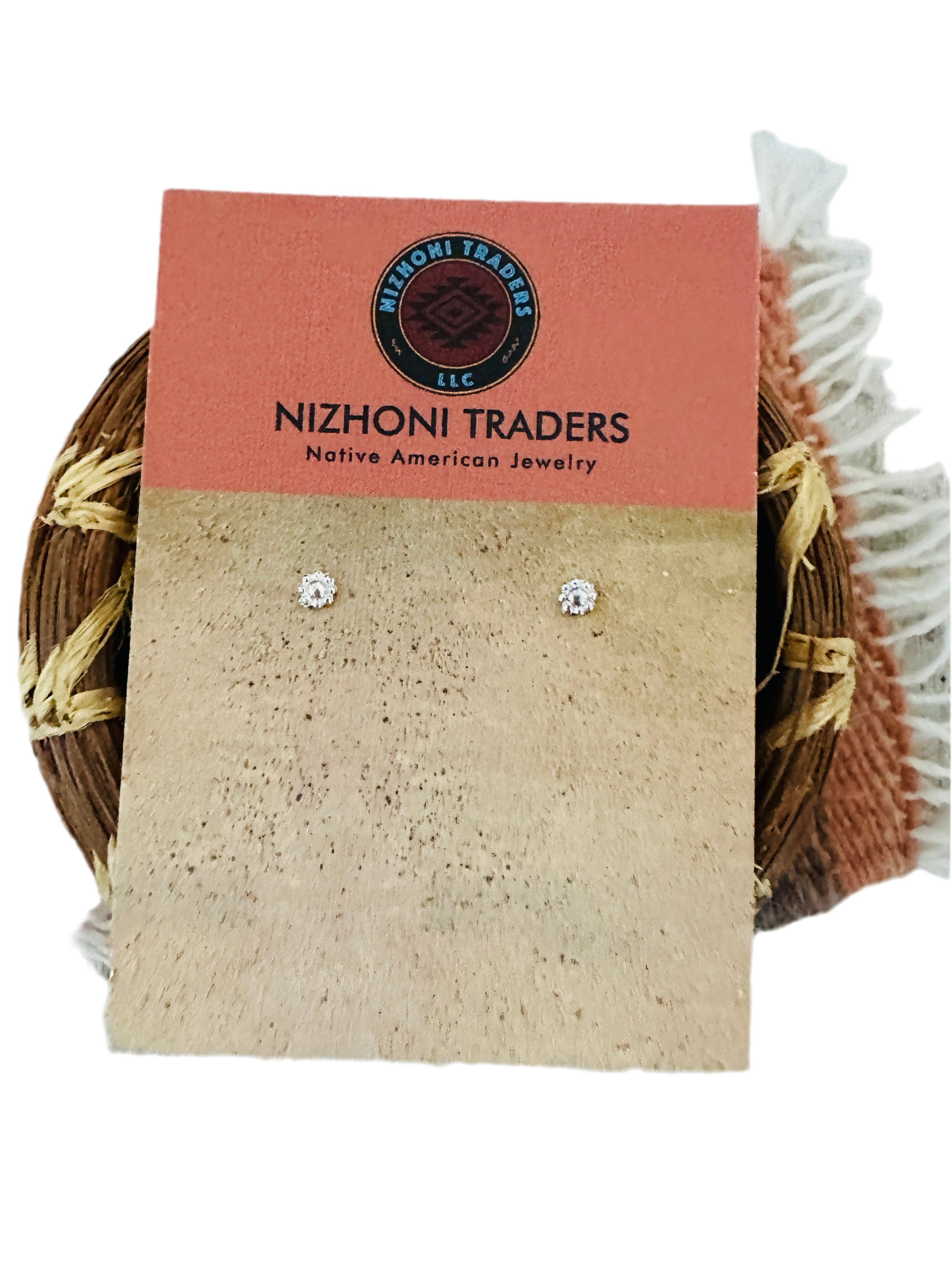 Handcrafted Sterling Silver Mini Flower Stud Earrings