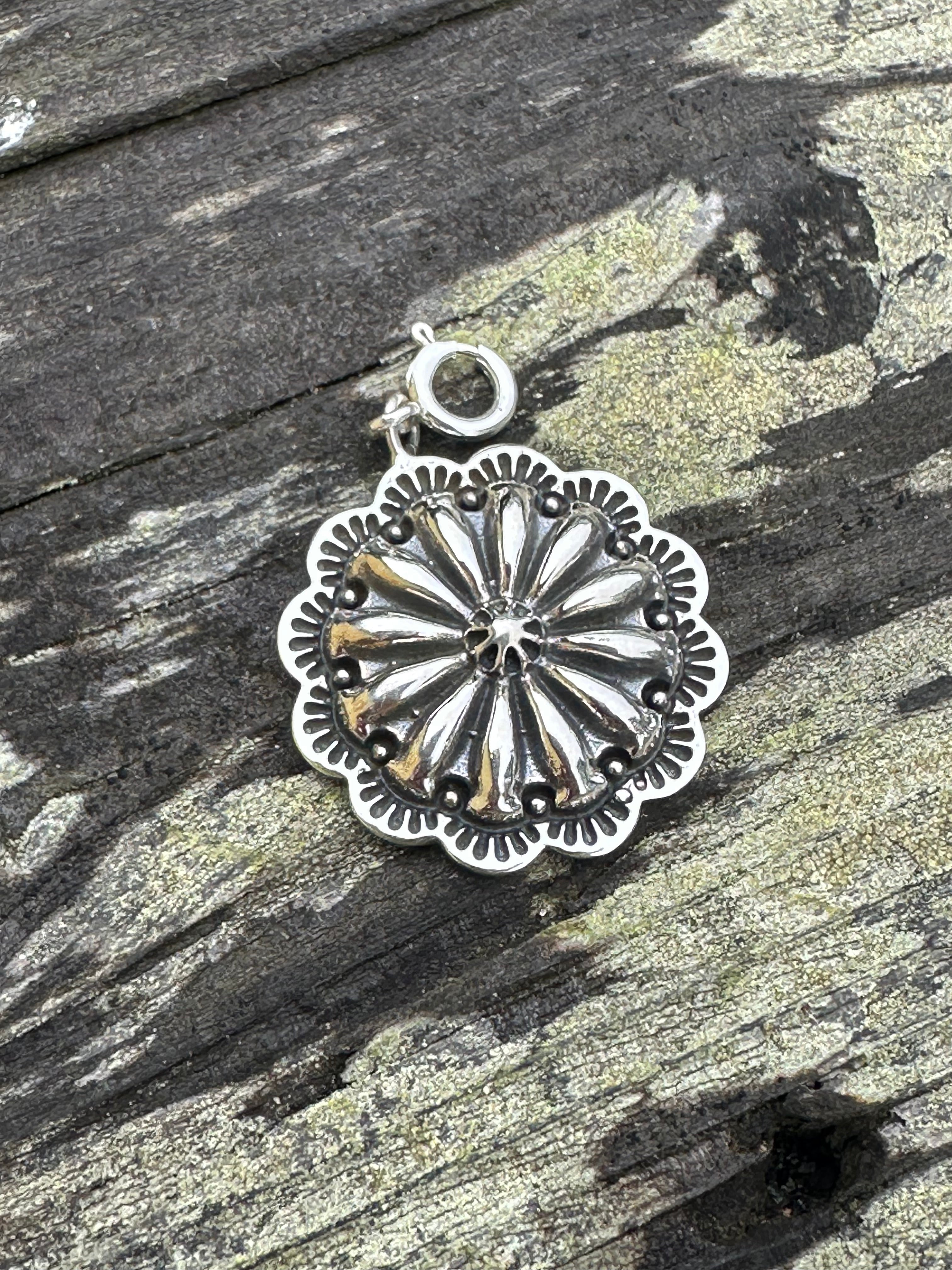 Sterling Silver Concho Charm