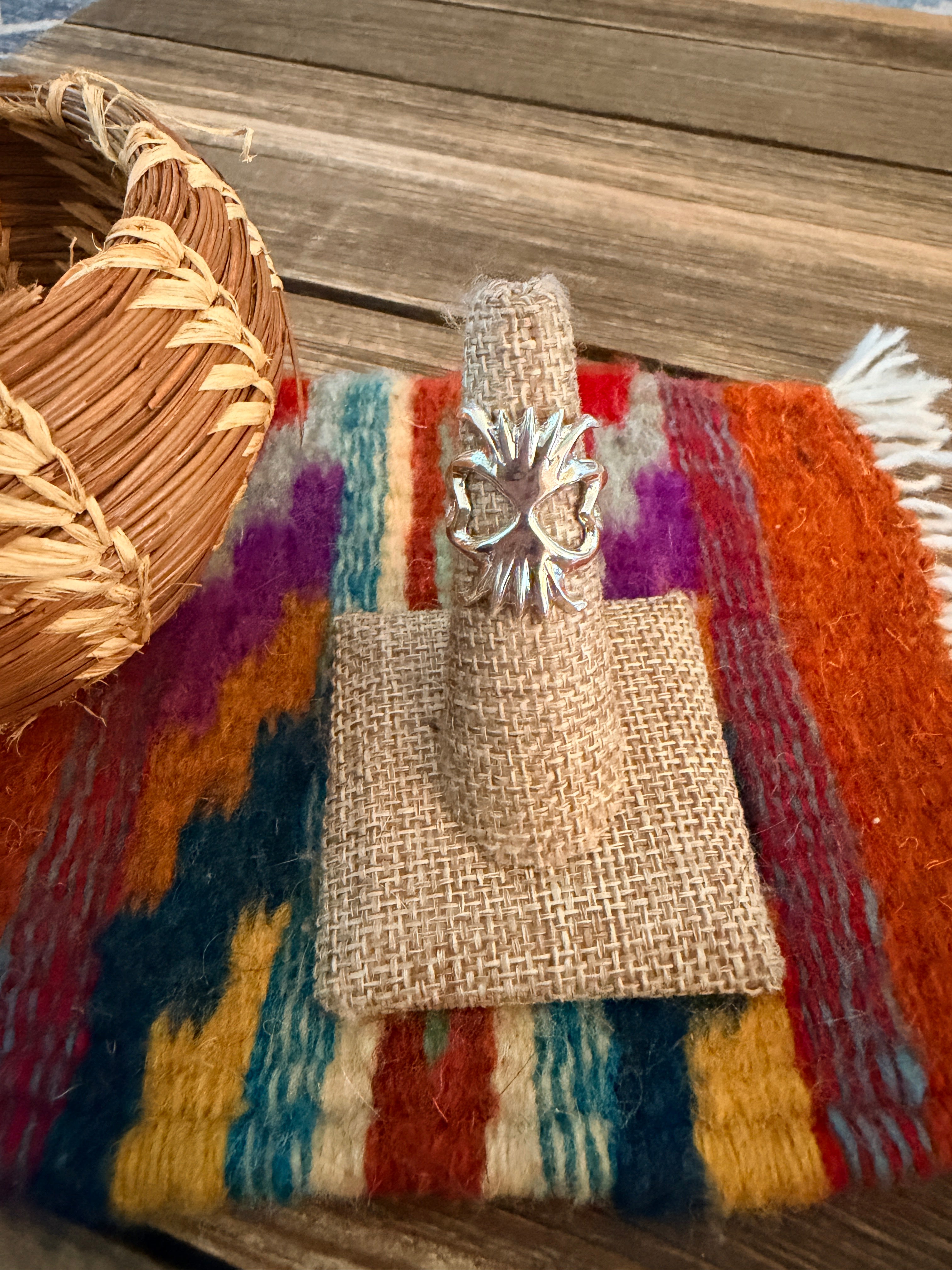 Handcrafted Sterling Silver Band Ring by Francis L. Begay