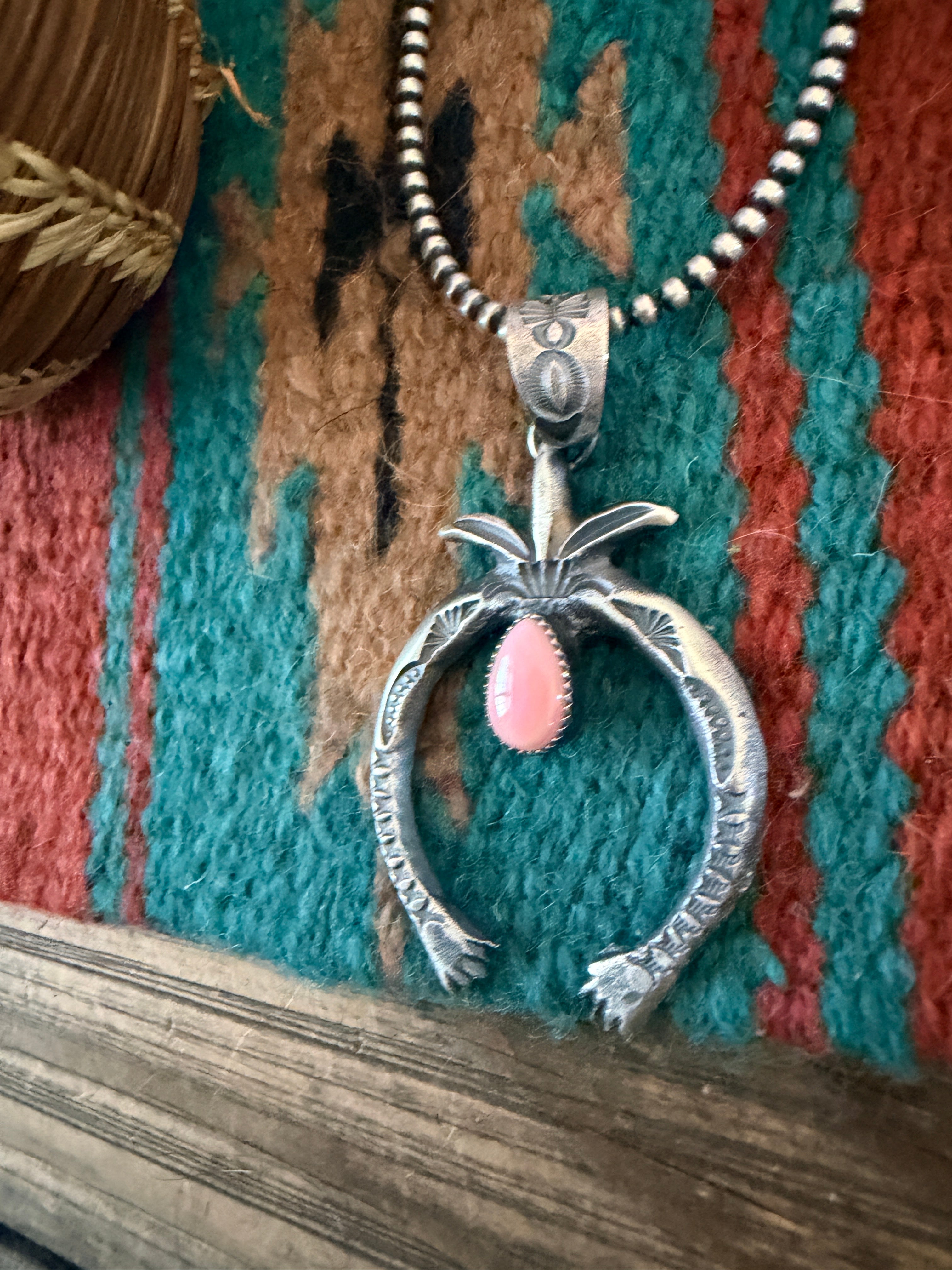 Handcrafted Sterling Silver & Queen Pink Naja Pendant by Kevin Billah