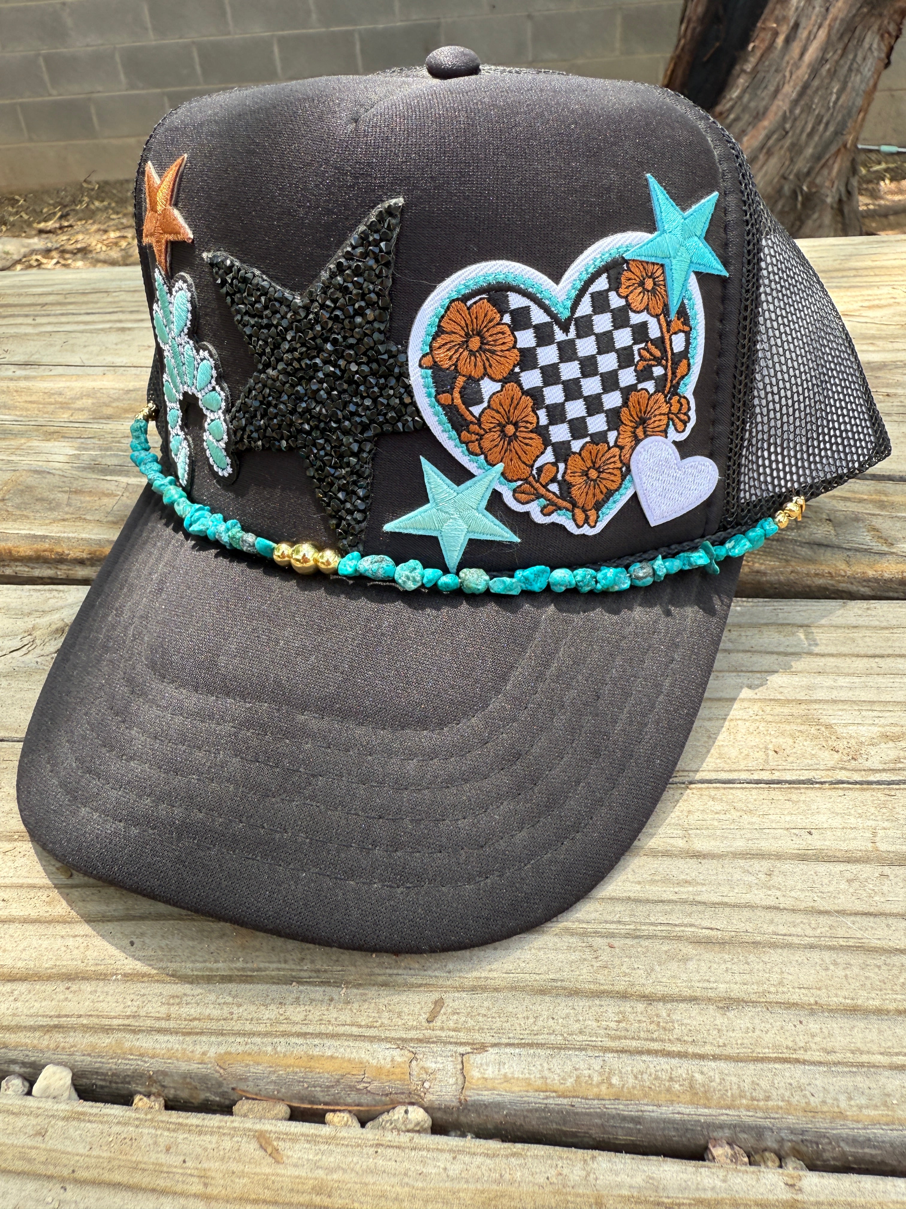 “The Golden Collection” Handmade Turquoise Hat Band