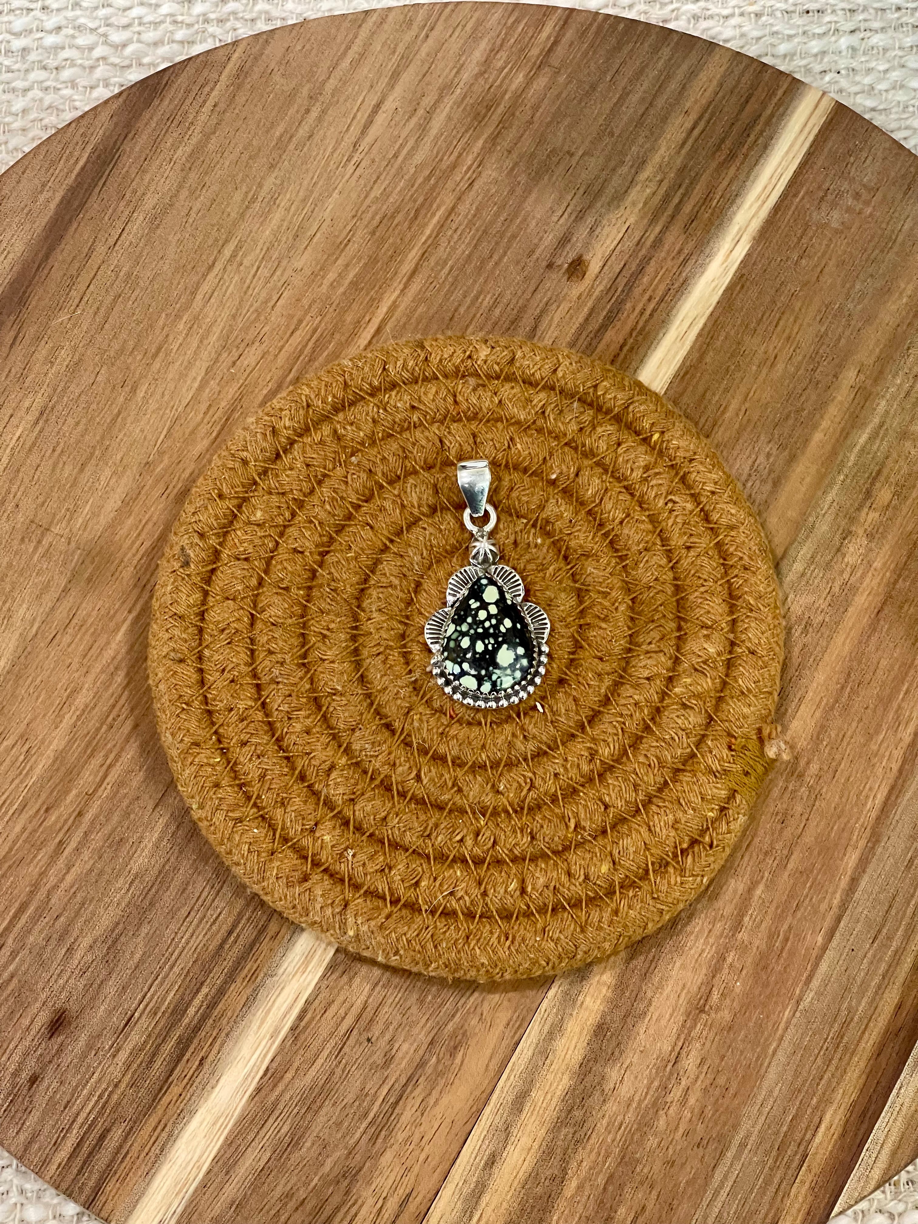 Handcrafted Sterling Silver & Variscite Pendant