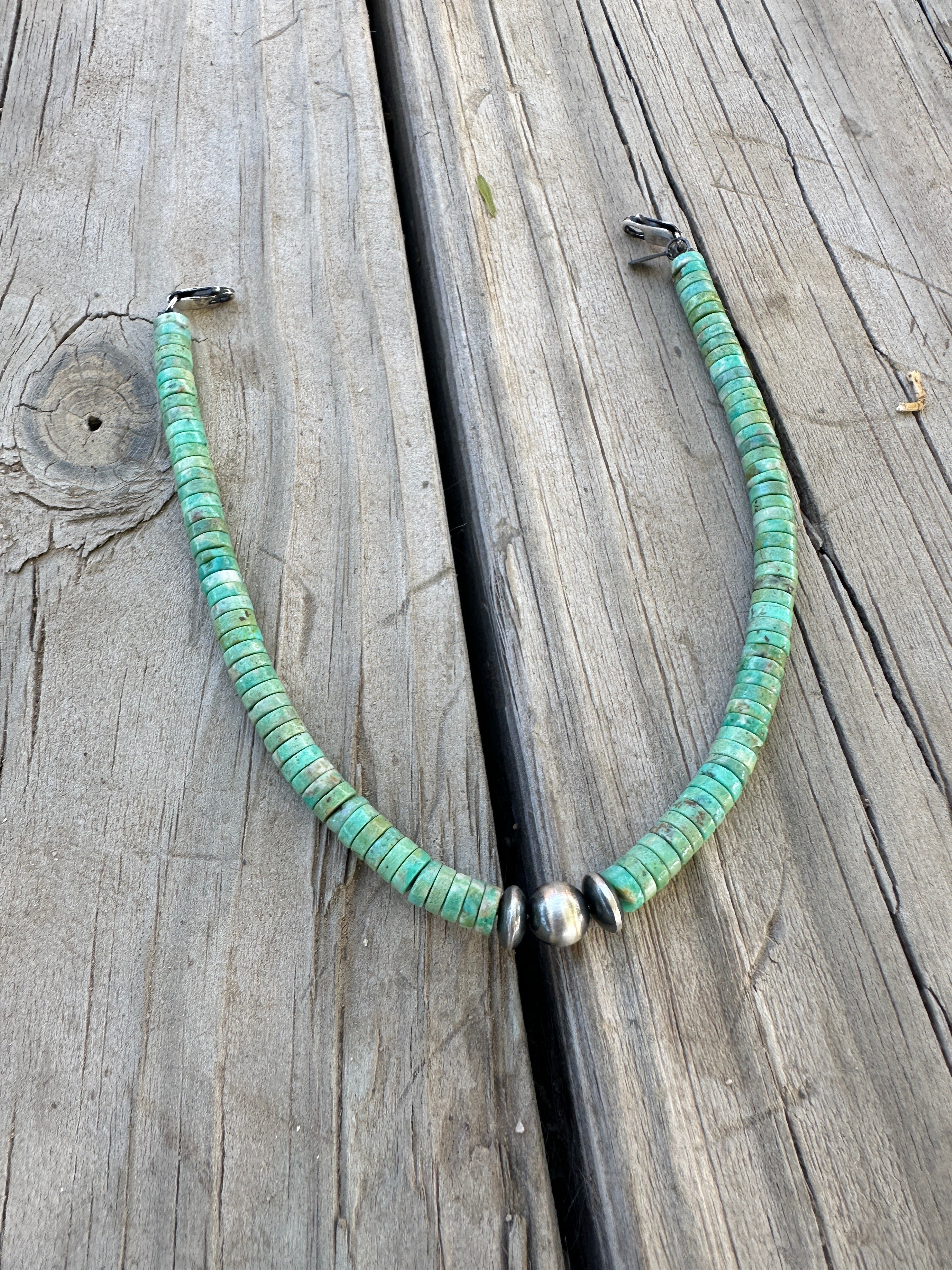 Handmade Sterling Silver & Turquoise Hat Band