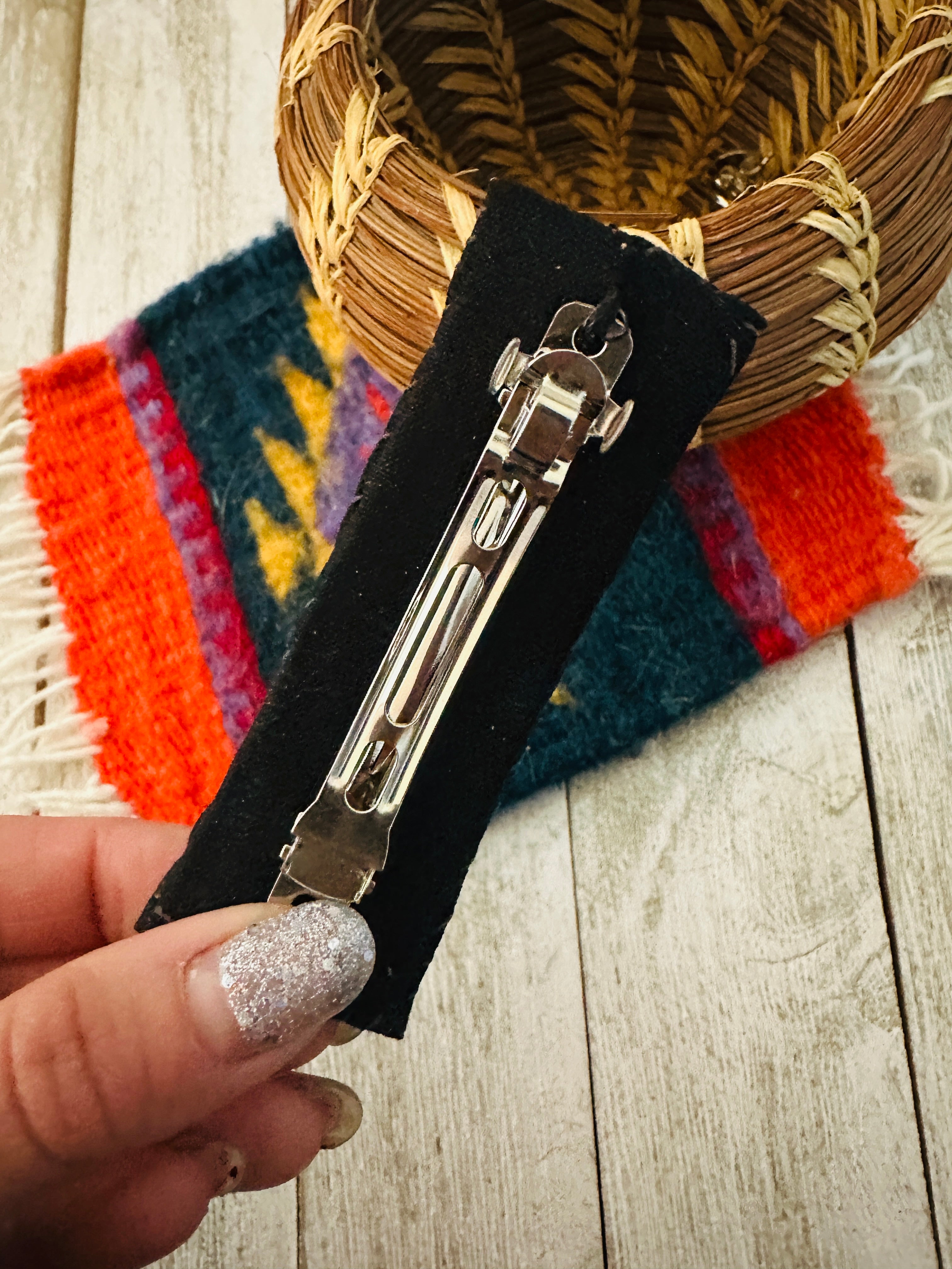 Navajo Handmade Beaded Barrette