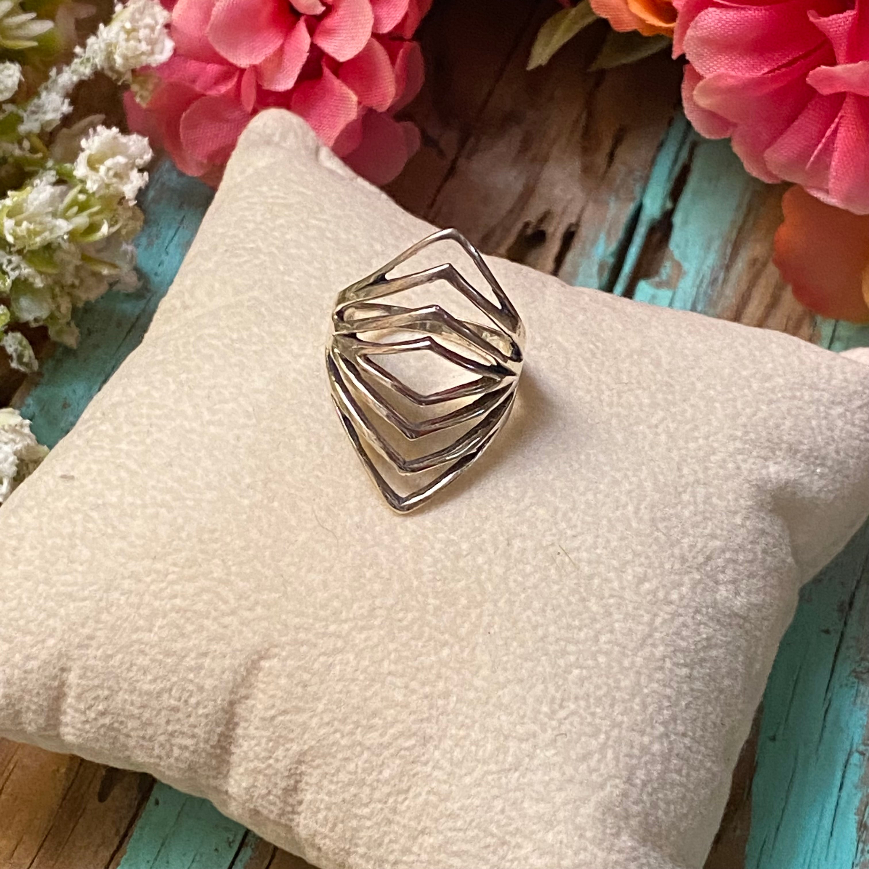 Sterling Silver Webbed Strand Ring