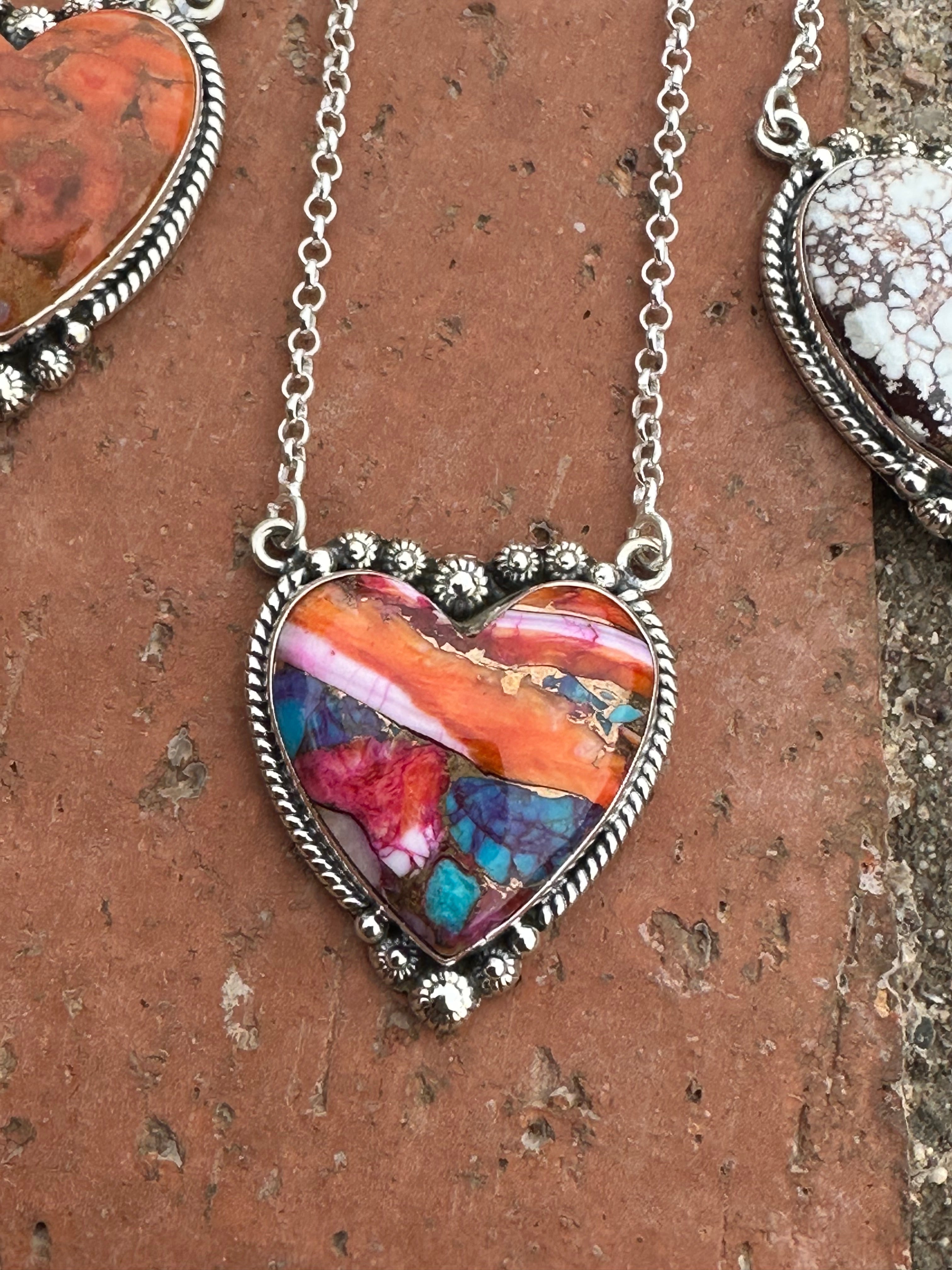 Handmade Sterling Silver  Dream Heart Necklaces