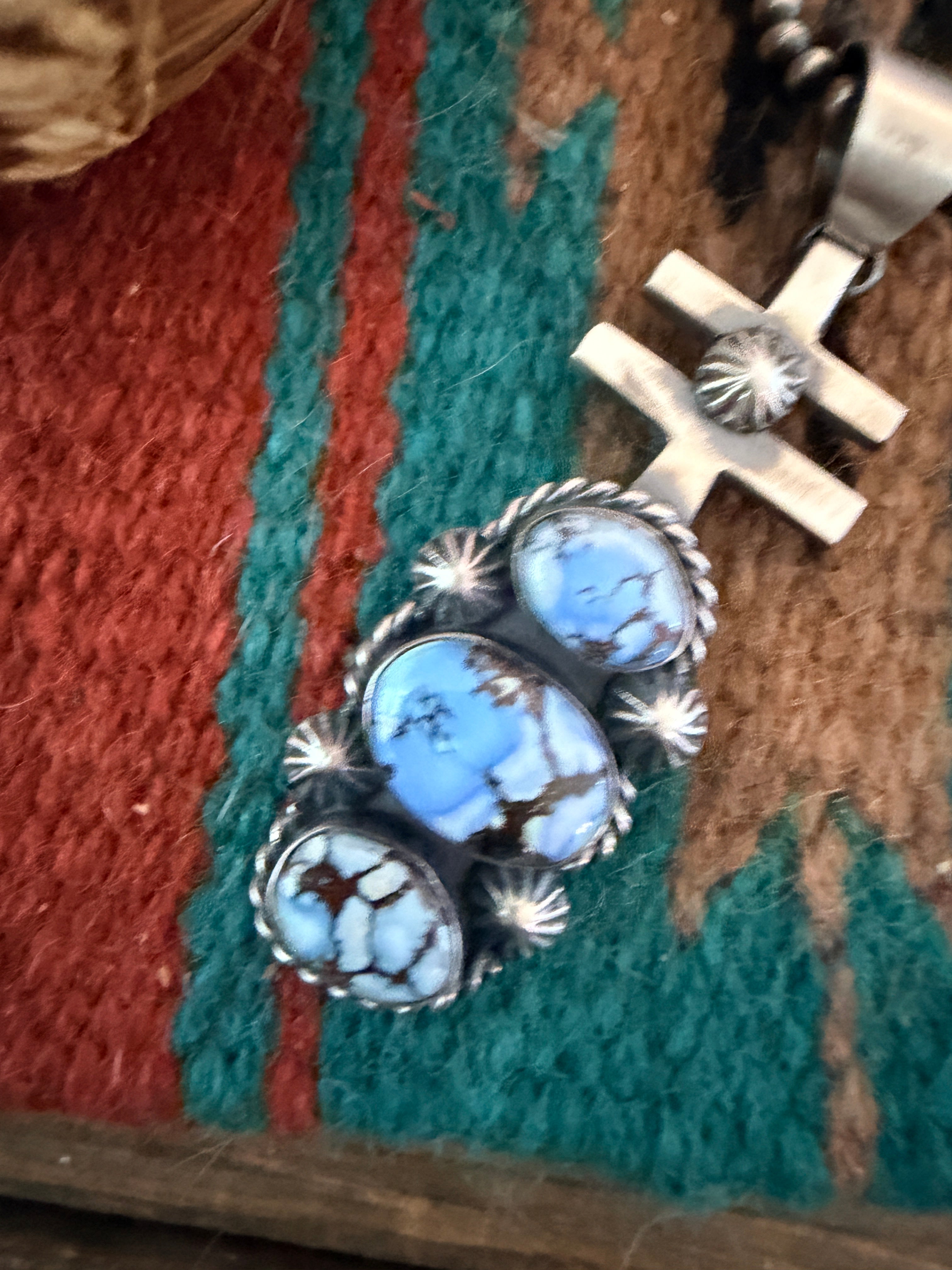 Handcrafted Sterling Silver & Golden Hills Turquoise Pendant by Chimney Butte