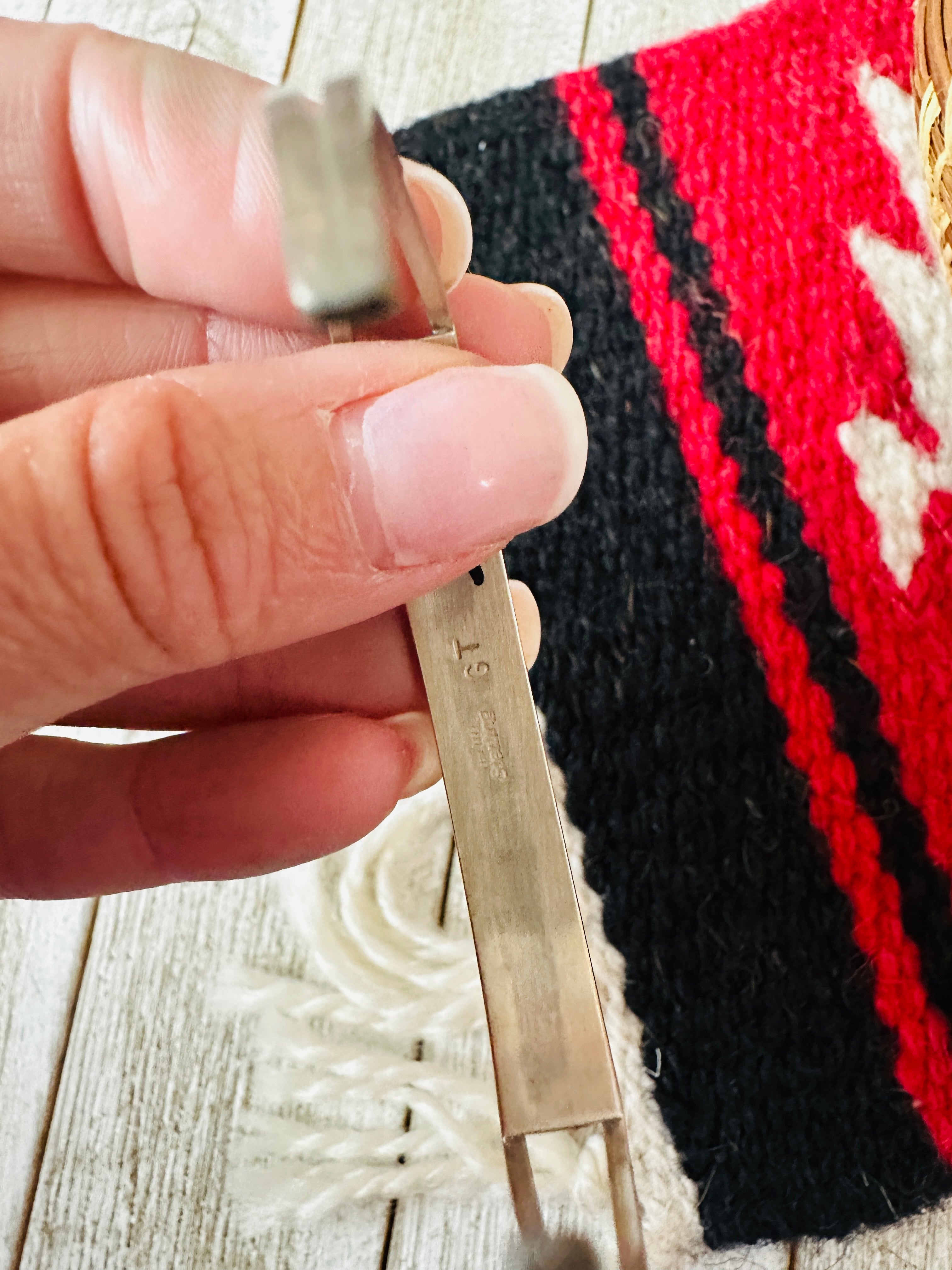 Handcrafted Multi Stone & Sterling Silver Inlay Cuff Bracelet