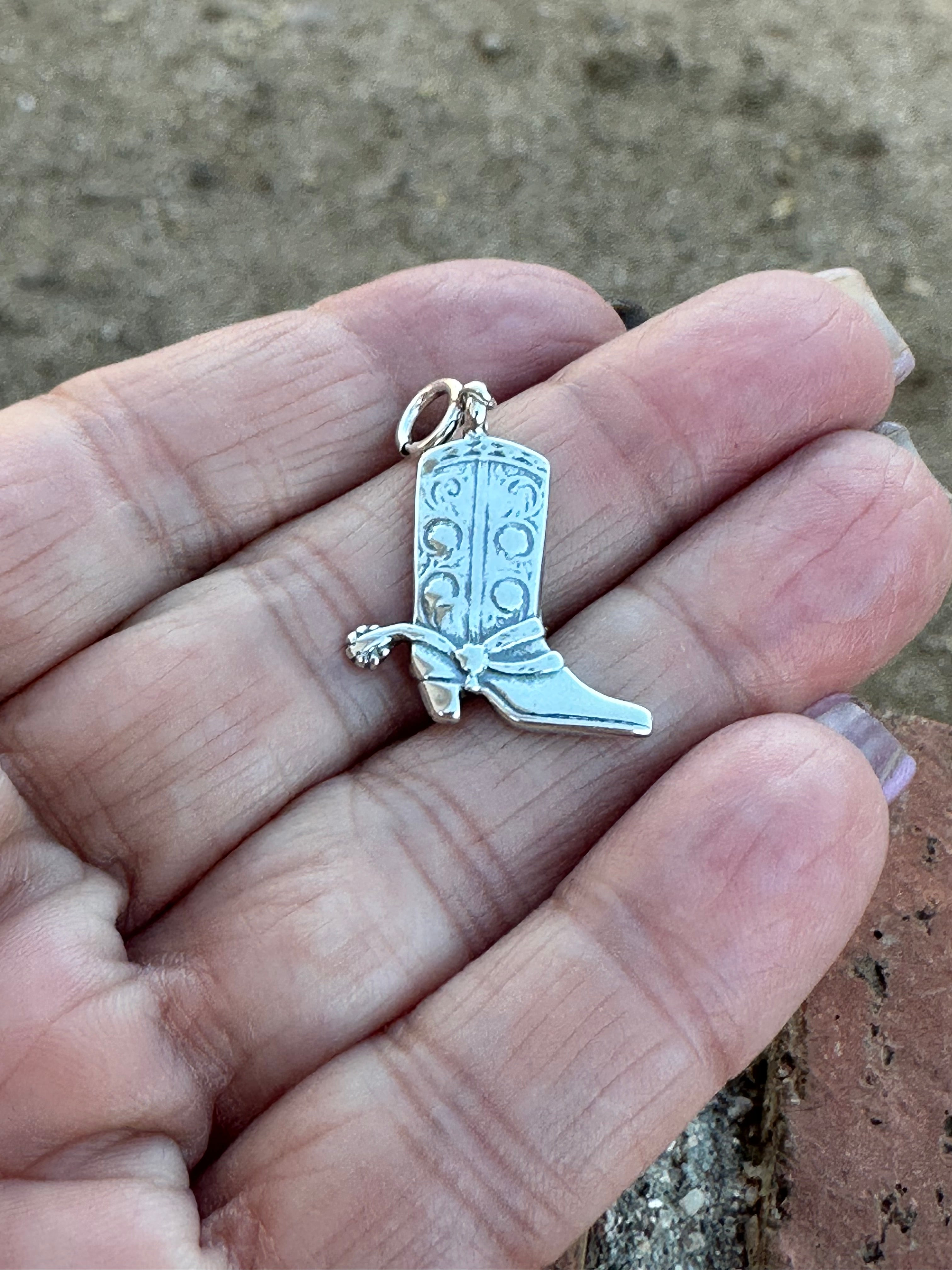 Navajo Crafted Sterling Silver Spur Me Up Charm