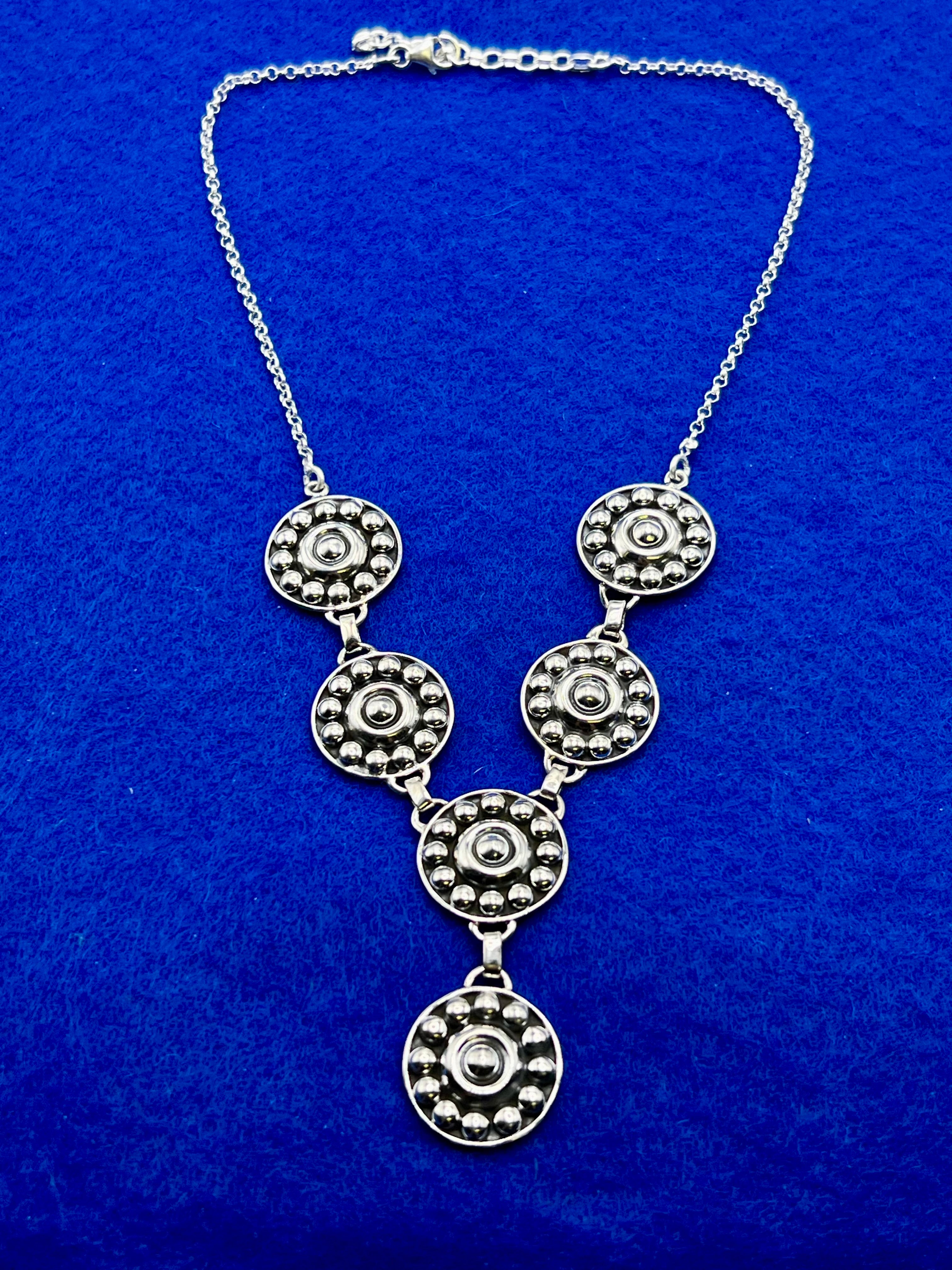 Handmade Sterling Silver Ball Necklace