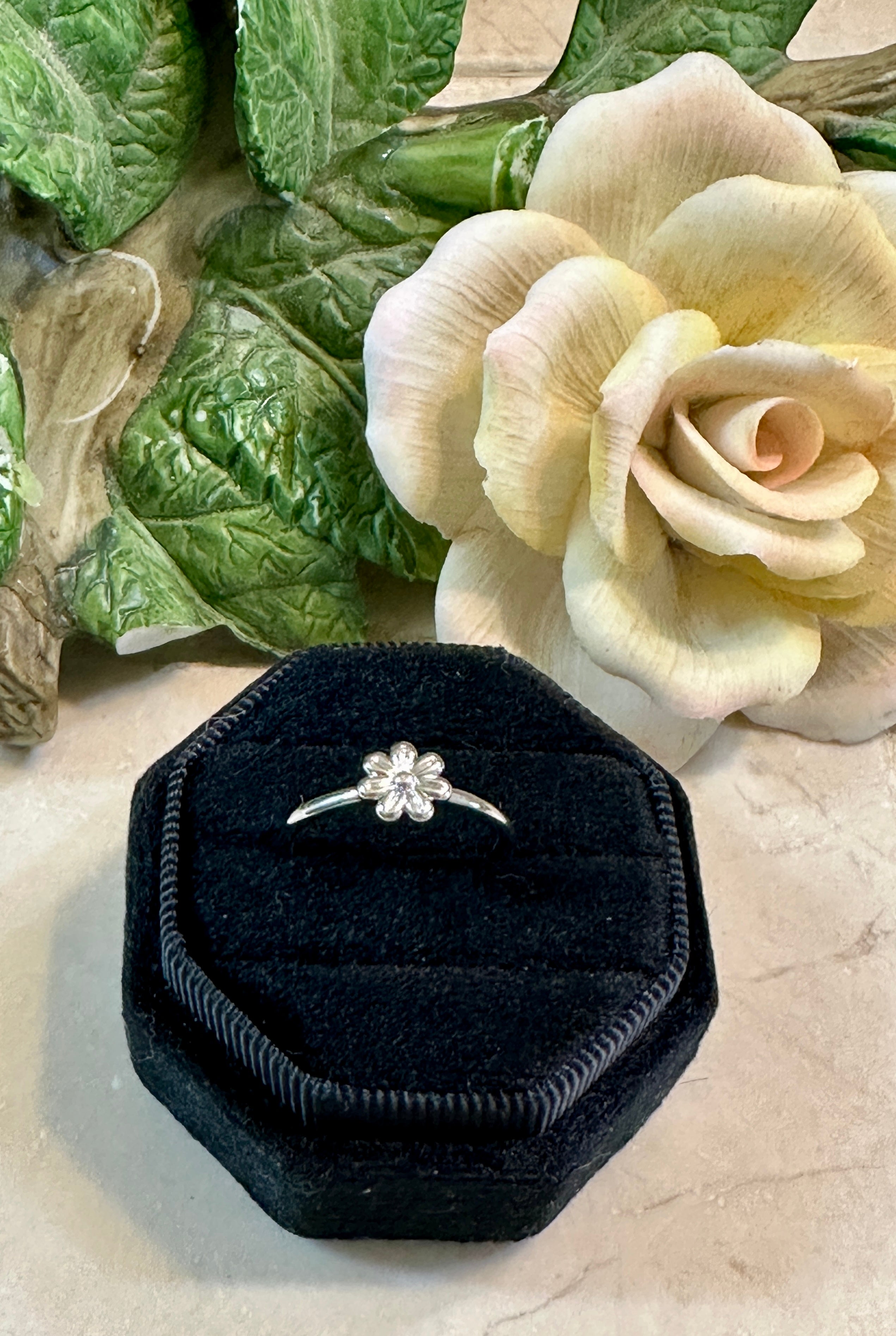 Halley Sterling Silver Flower Ring