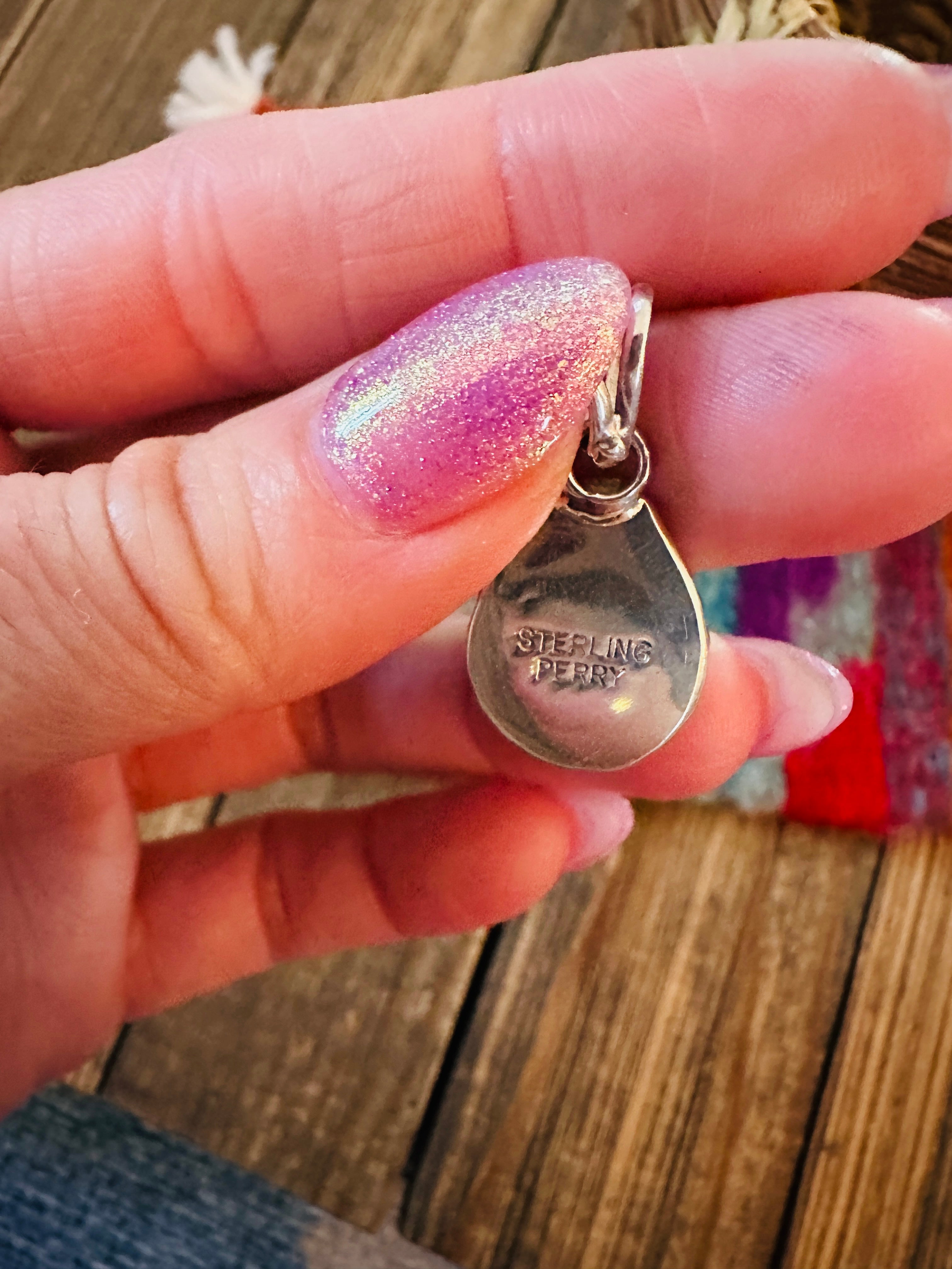 Handcrafted Sterling Silver & Turquoise Pendant