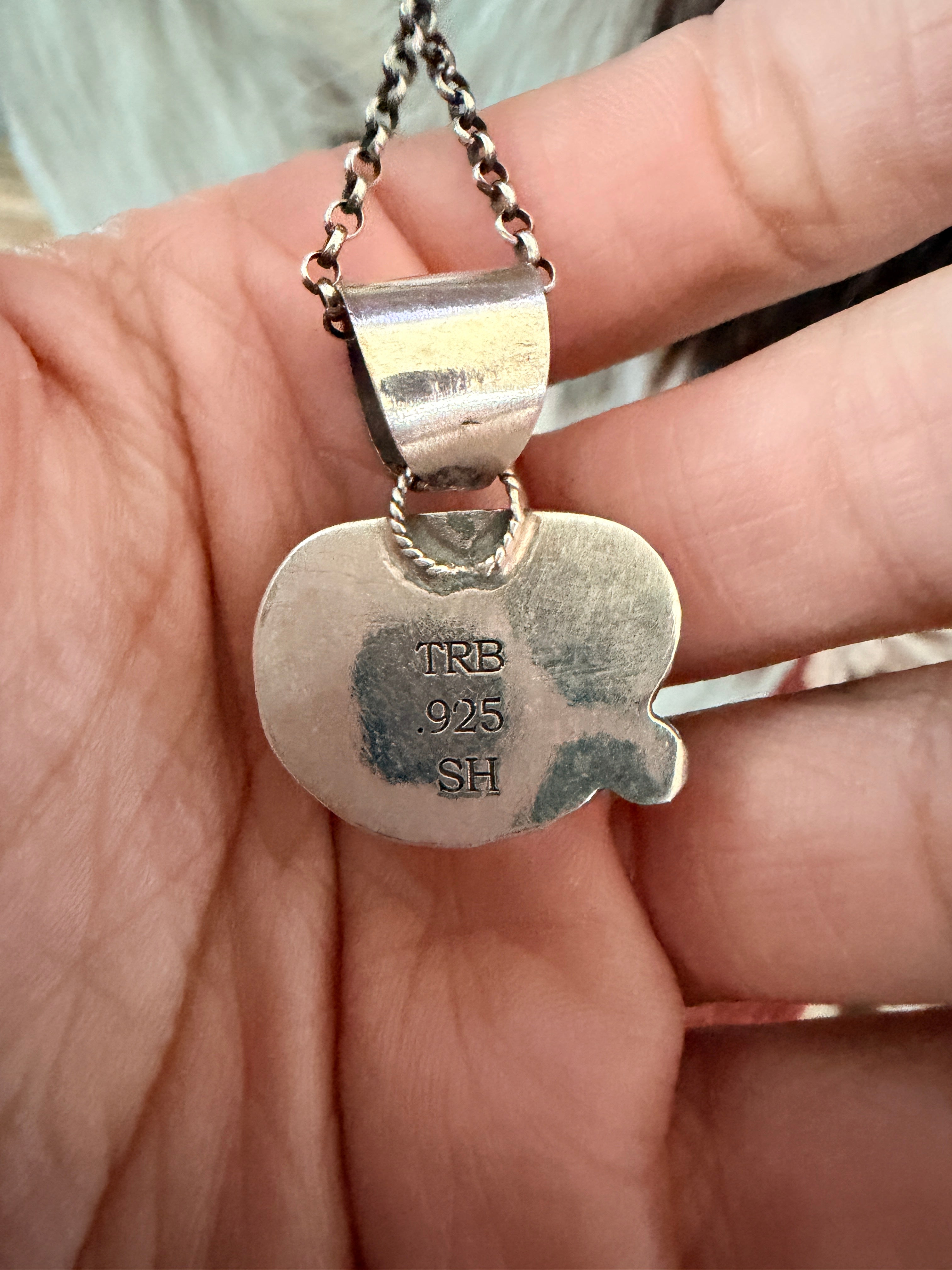 Handmade Sterling Silver & Turquoise Necklace