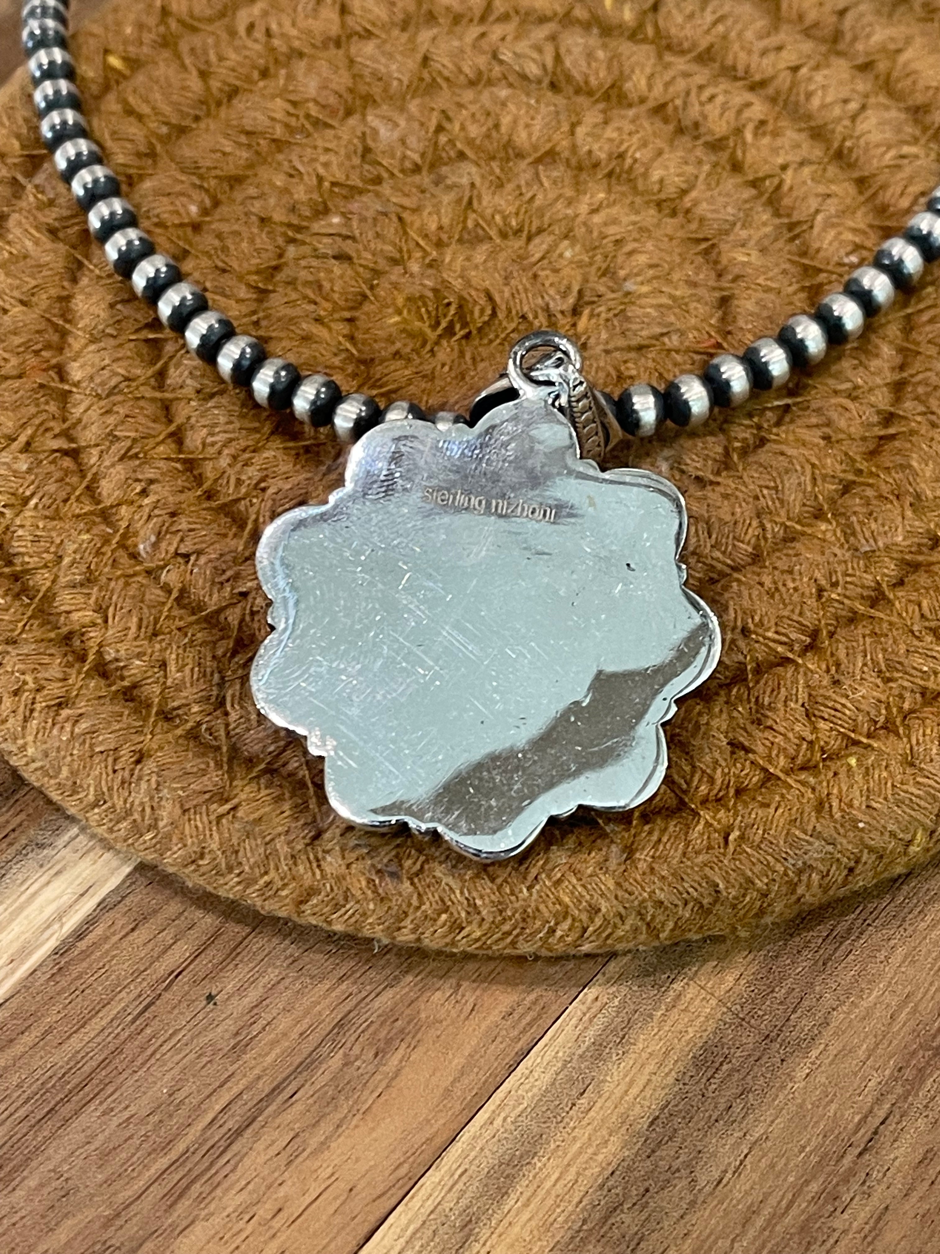 Handmade Sterling Silver & Sonoran Mountain Turquoise Pendant