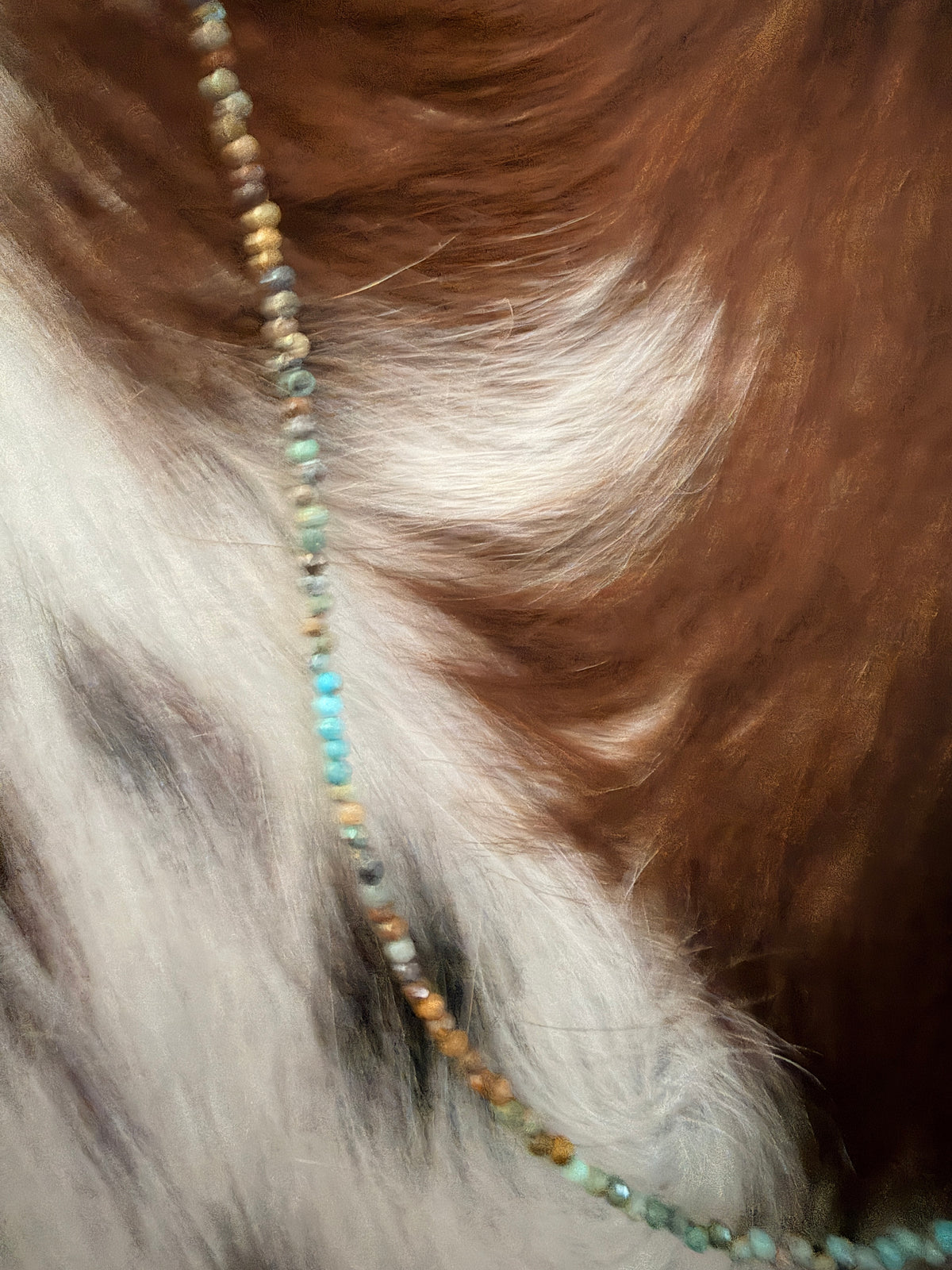 Handcrafted Turquoise 16” Beaded Necklace