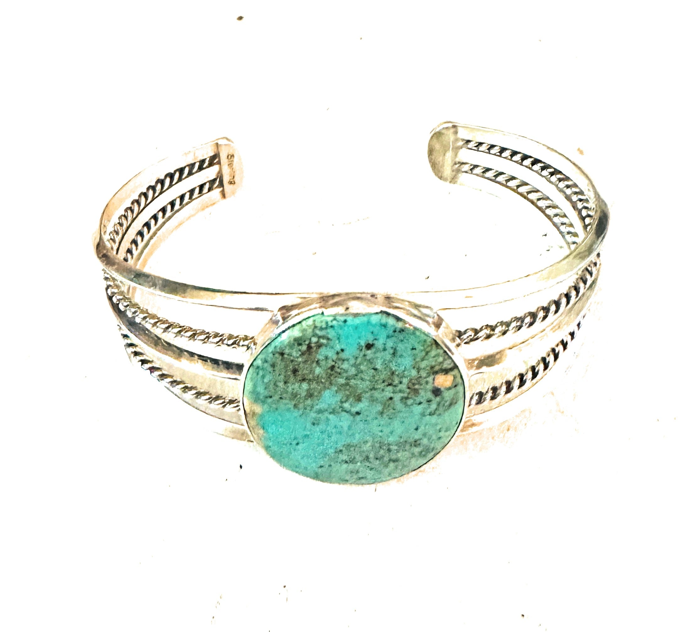 Navajo Sterling Silver & Turquoise Cuff Bracelet