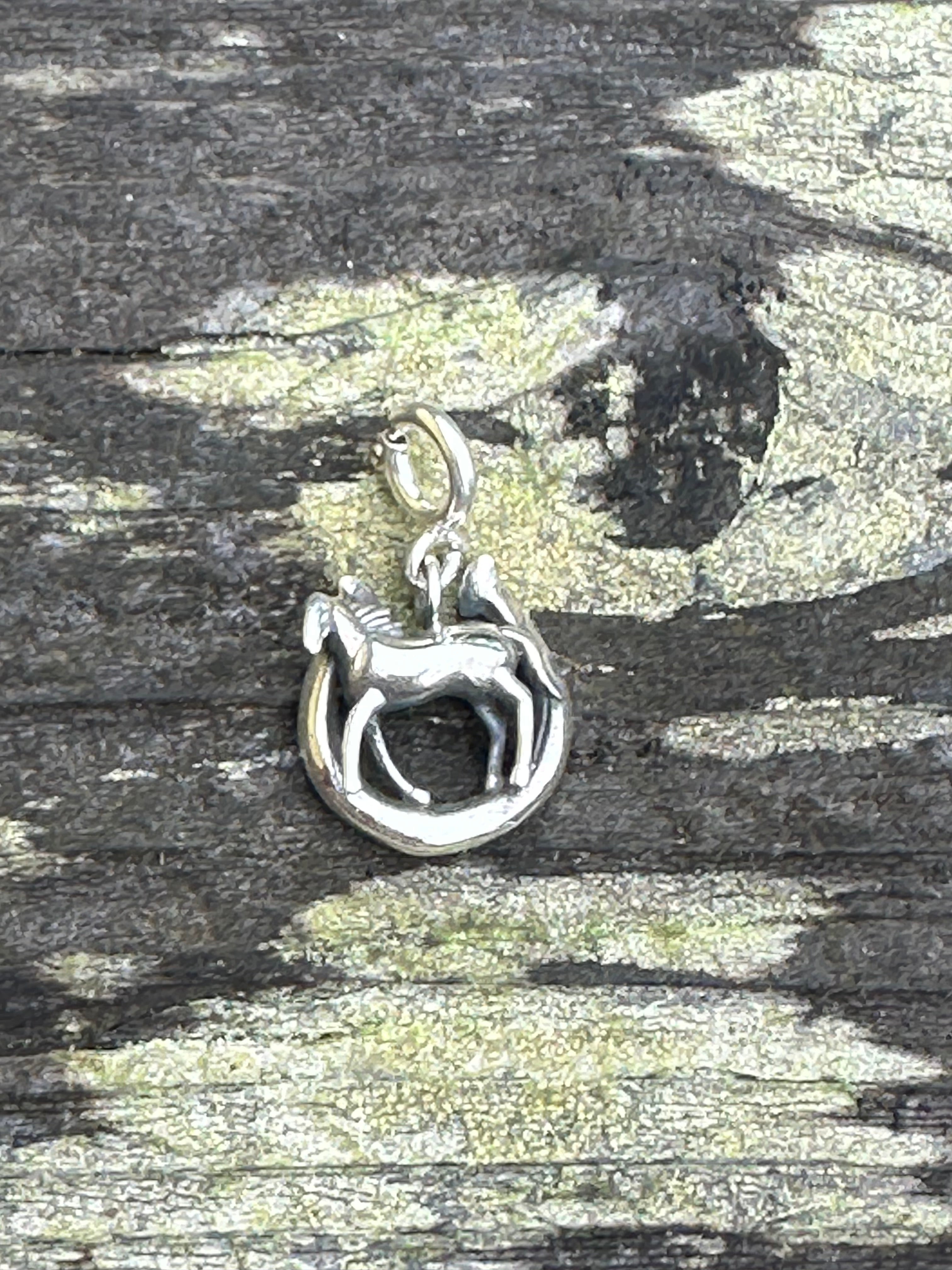 Sterling Silver Horseshoe Charm