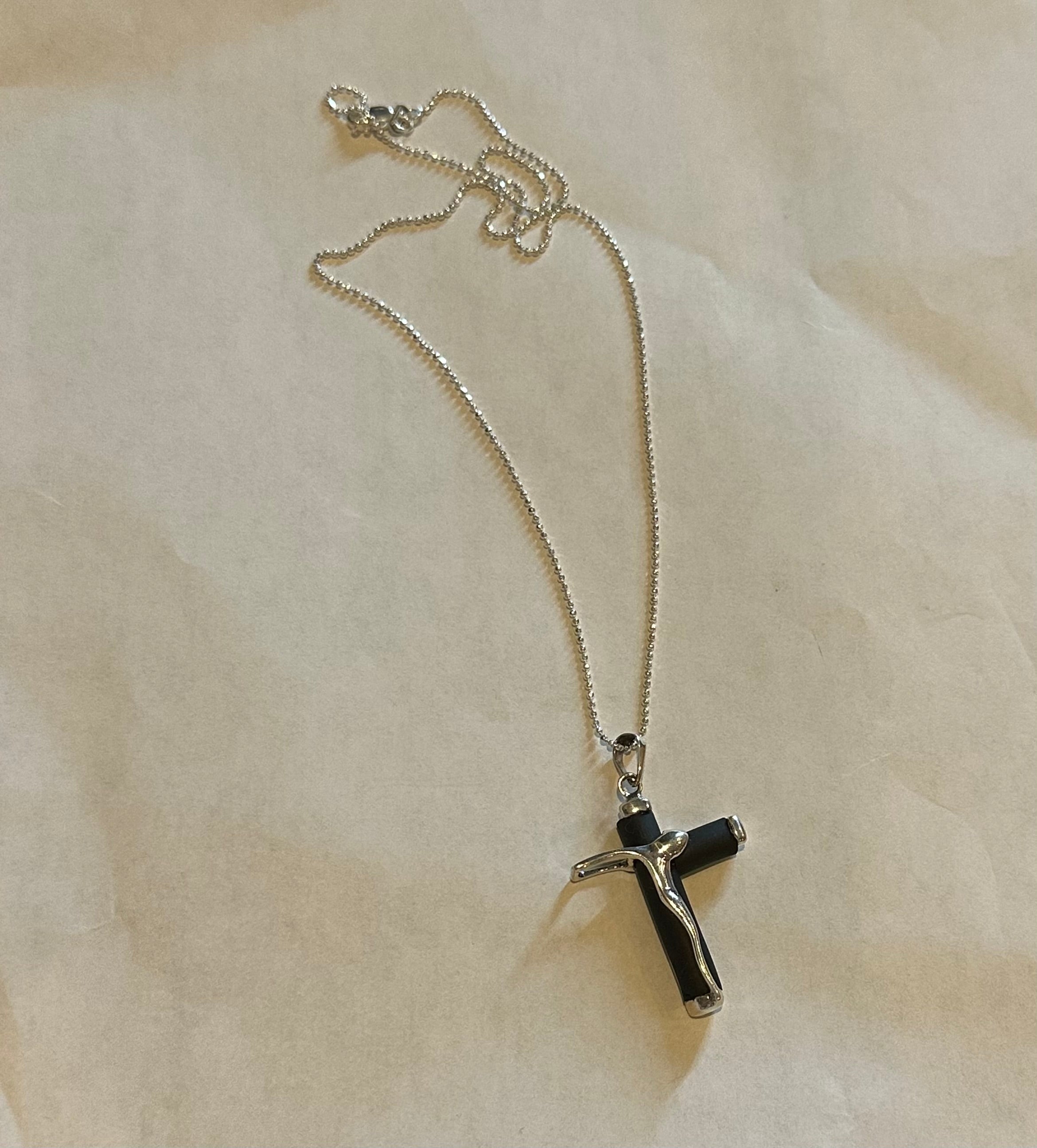 Crucifijo Gaucho Cross Pendant Sterling Silver Necklace