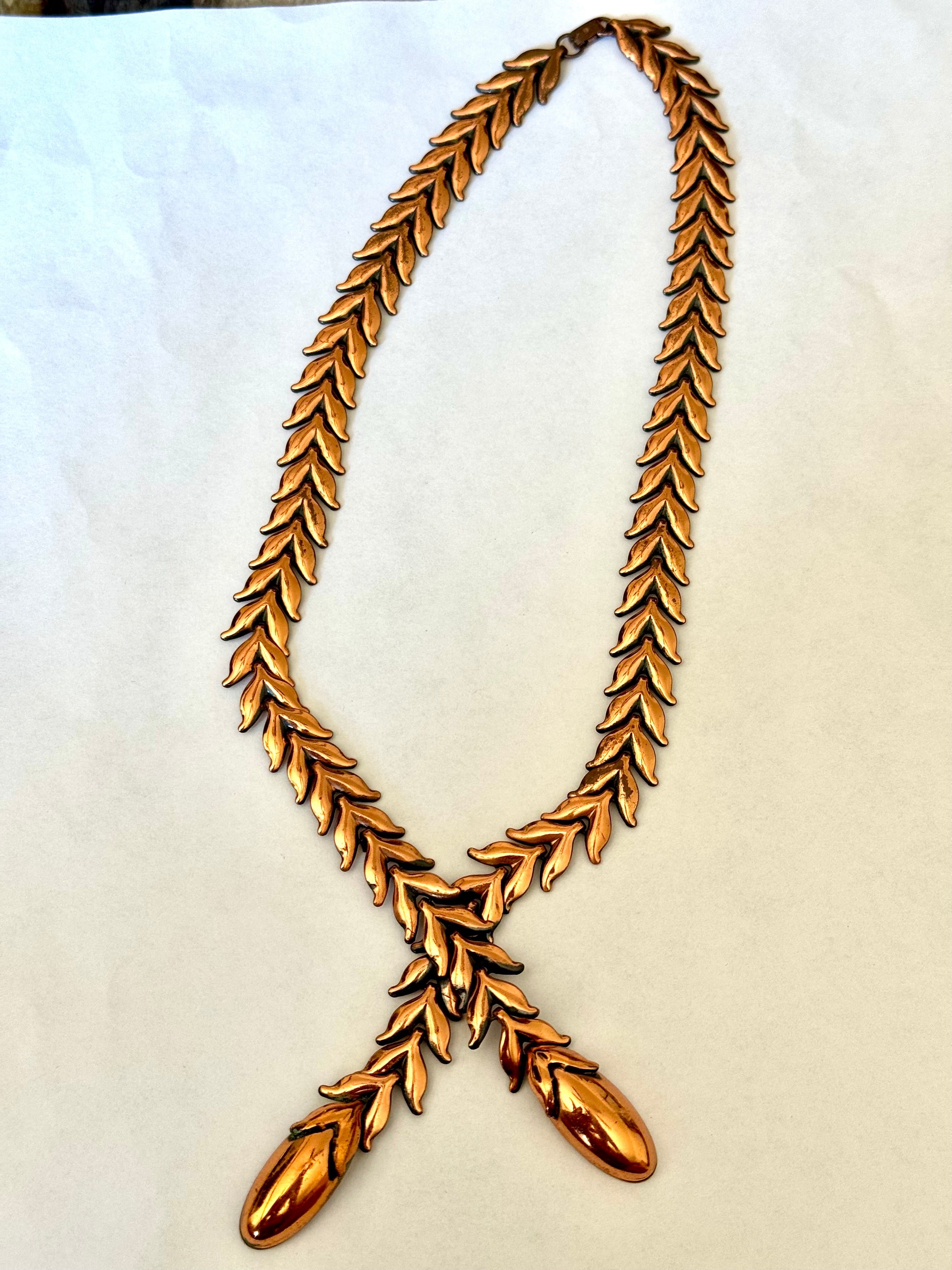 Vintage Handmade Copper Necklace