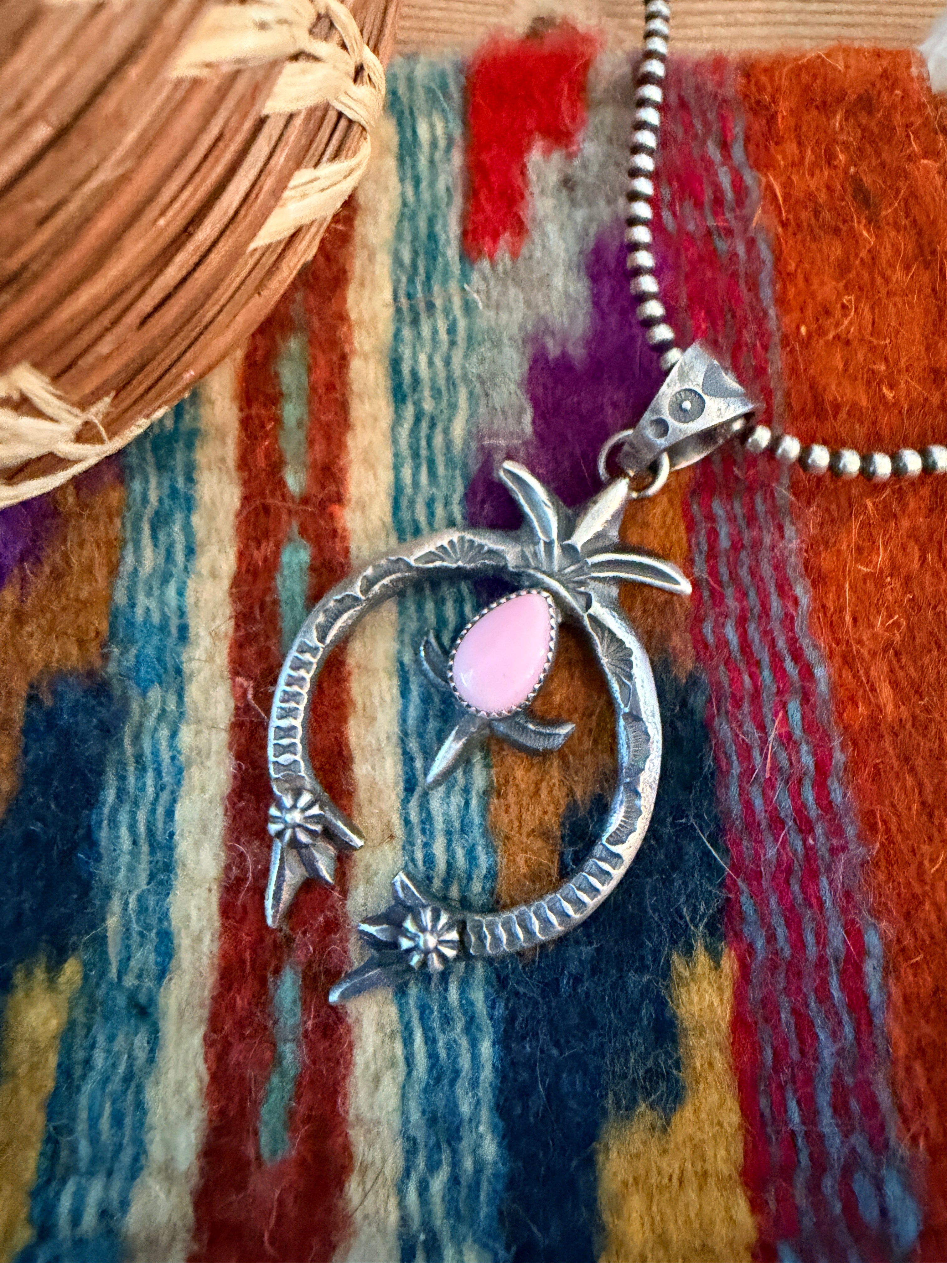 Handcrafted Sterling Silver & Queen Pink Naja Pendant by Kevin Billah