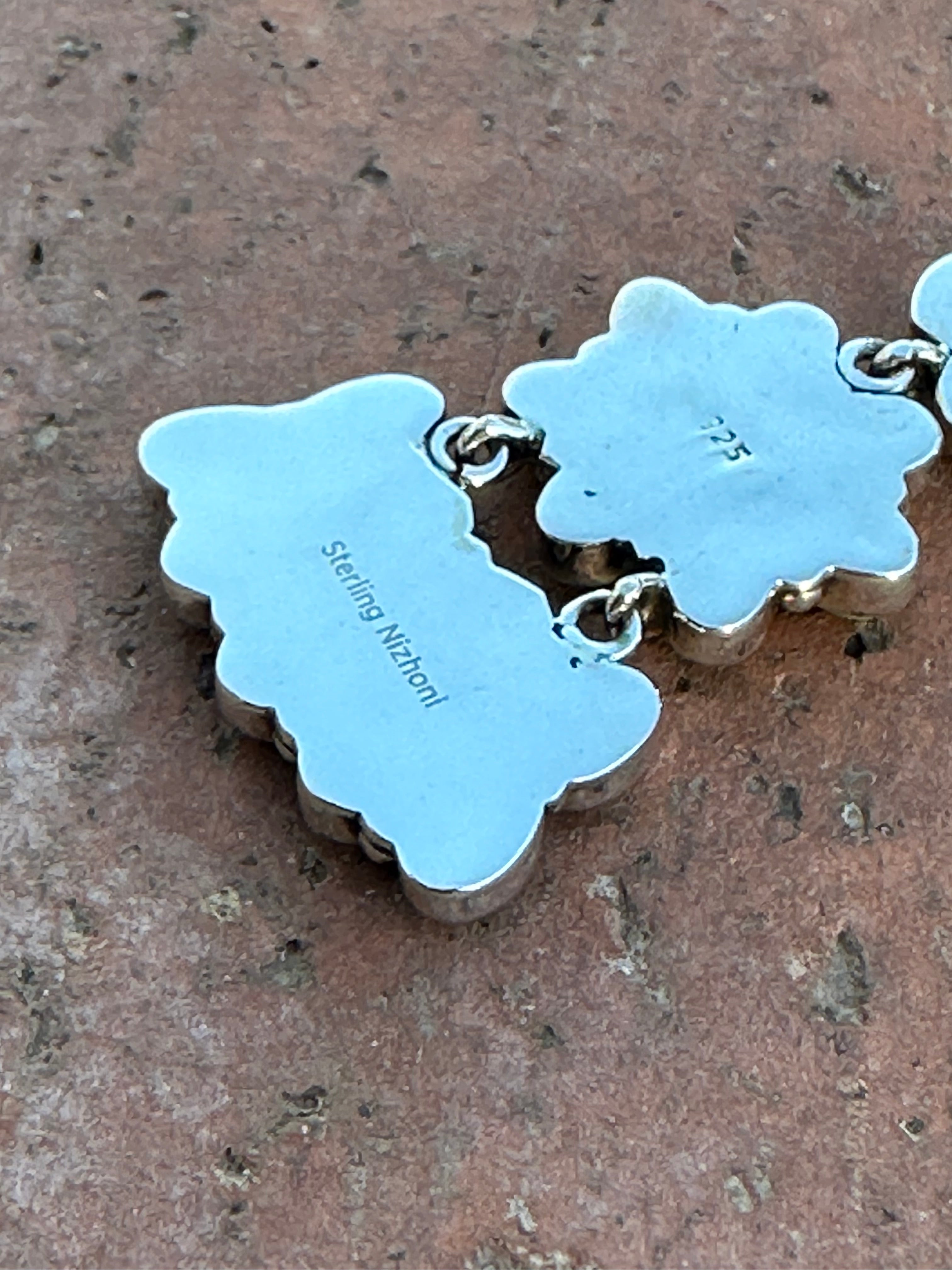 Rockin Natural Royston  Turquoise and Sterling Silver Dangles