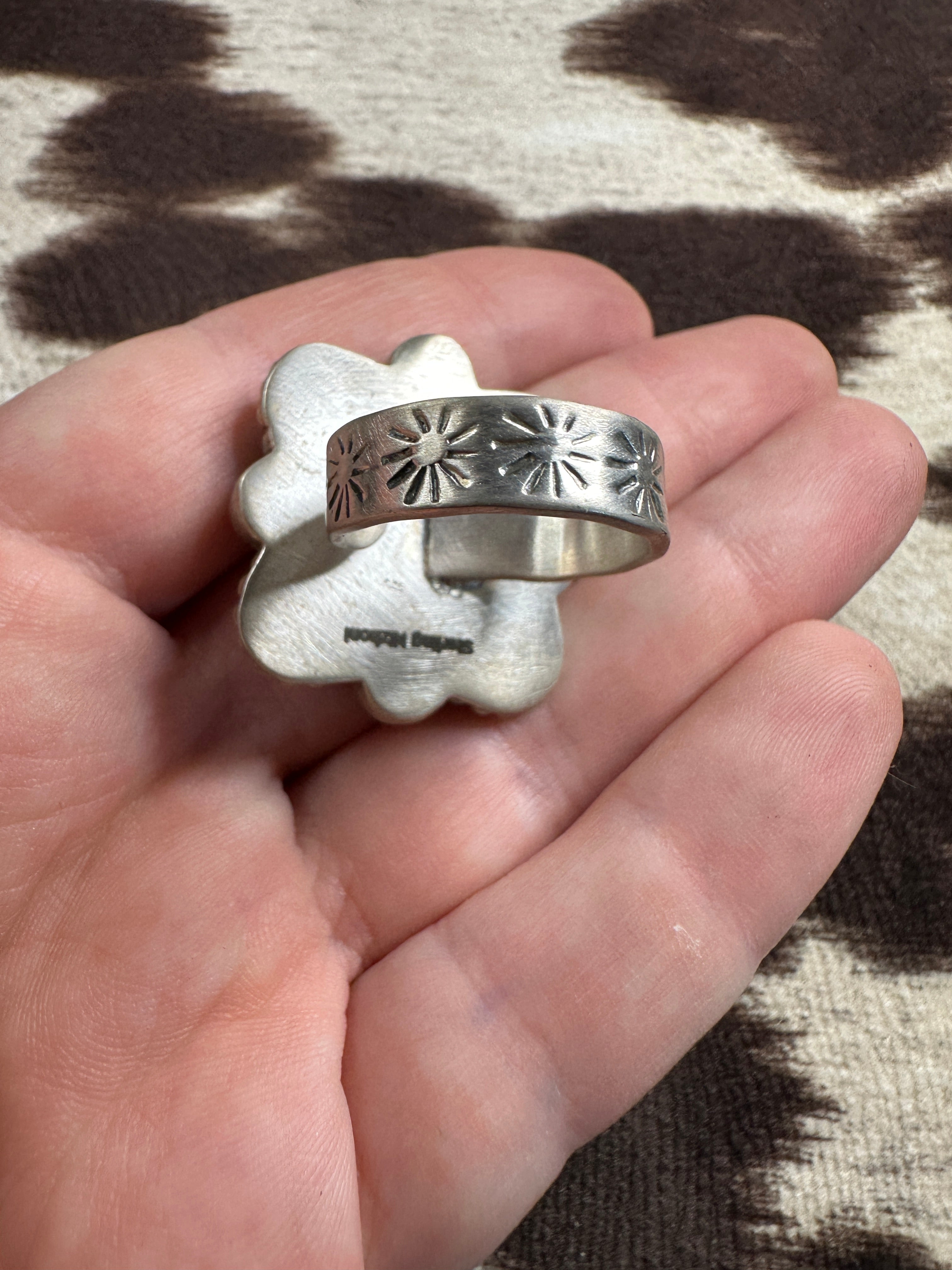 Handmade Sterling Silver, Pink Dream & Paloma Adjustable Ring