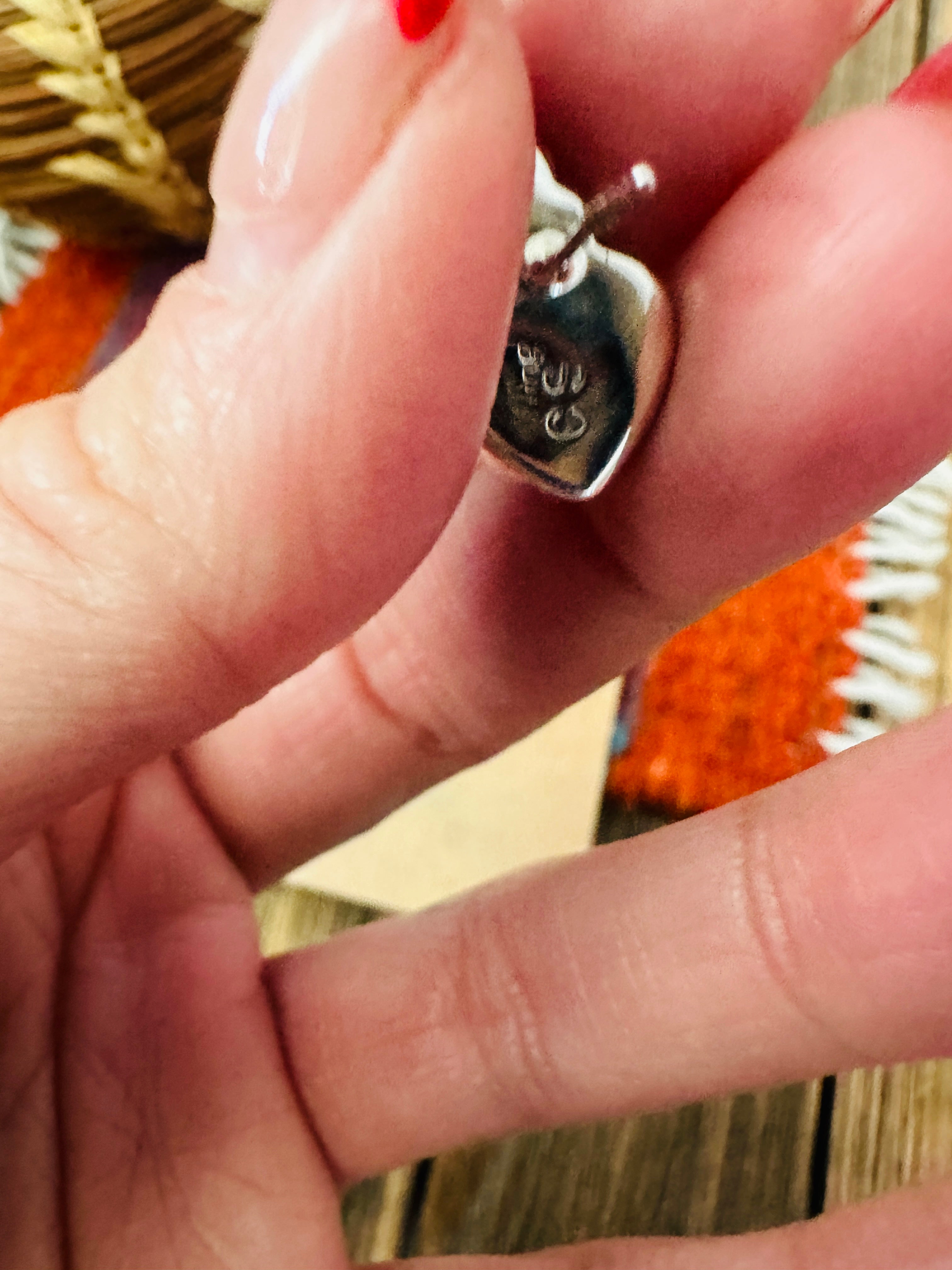 Handcrafted Black Onyx & Sterling Silver Heart Stud Earrings