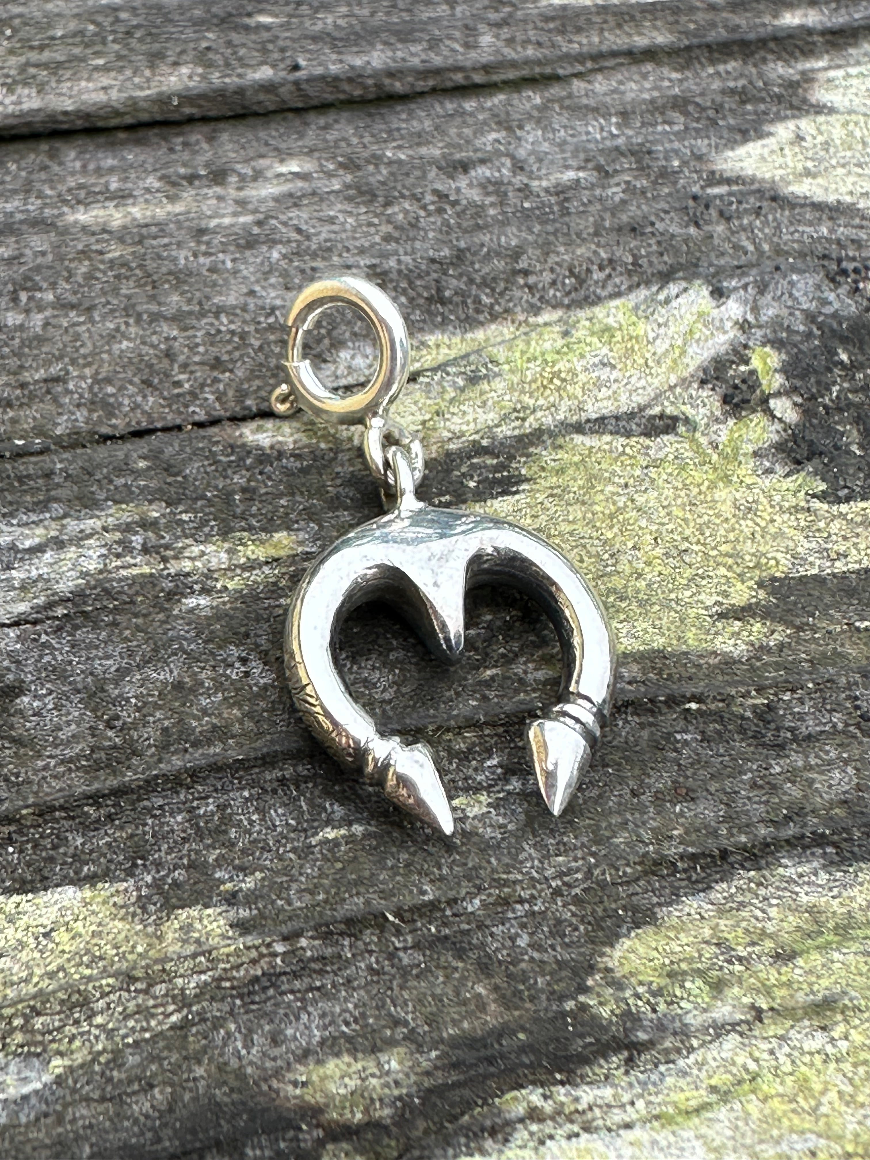 Sterling Silver Naja Charm