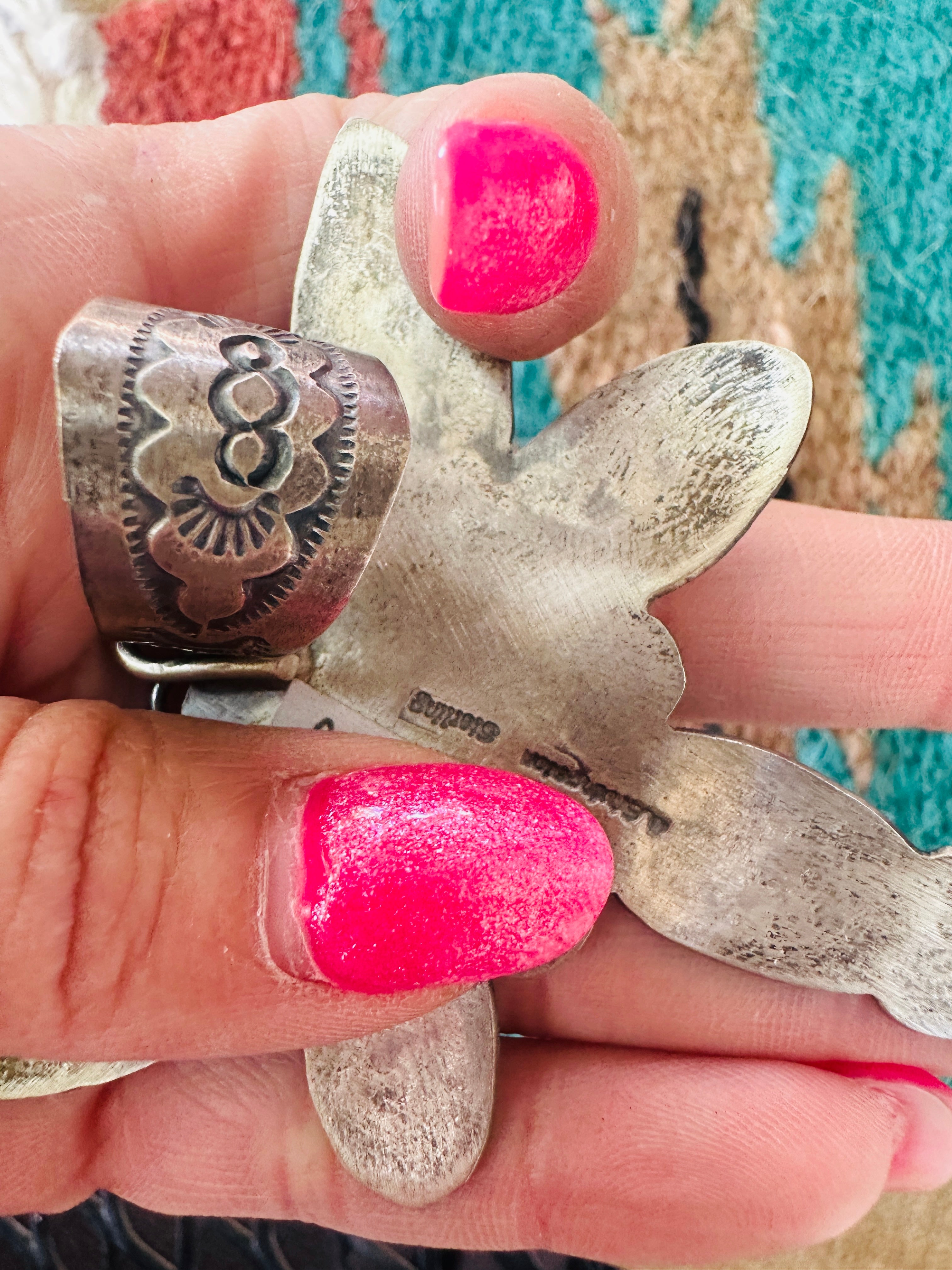 Handcrafted Sterling Silver & Turquoise Dragonfly Pendant