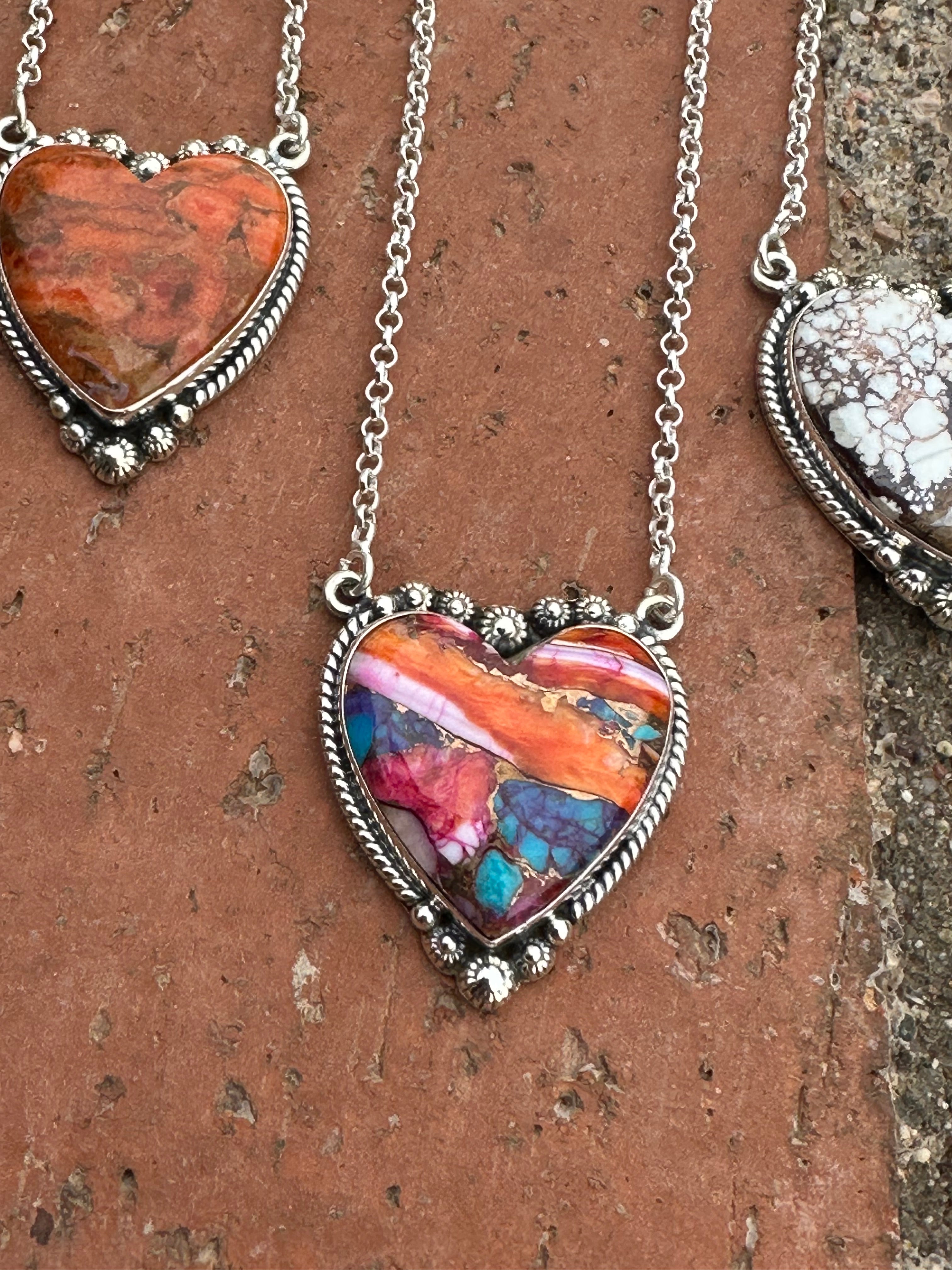 Handmade Sterling Silver  Dream Heart Necklaces