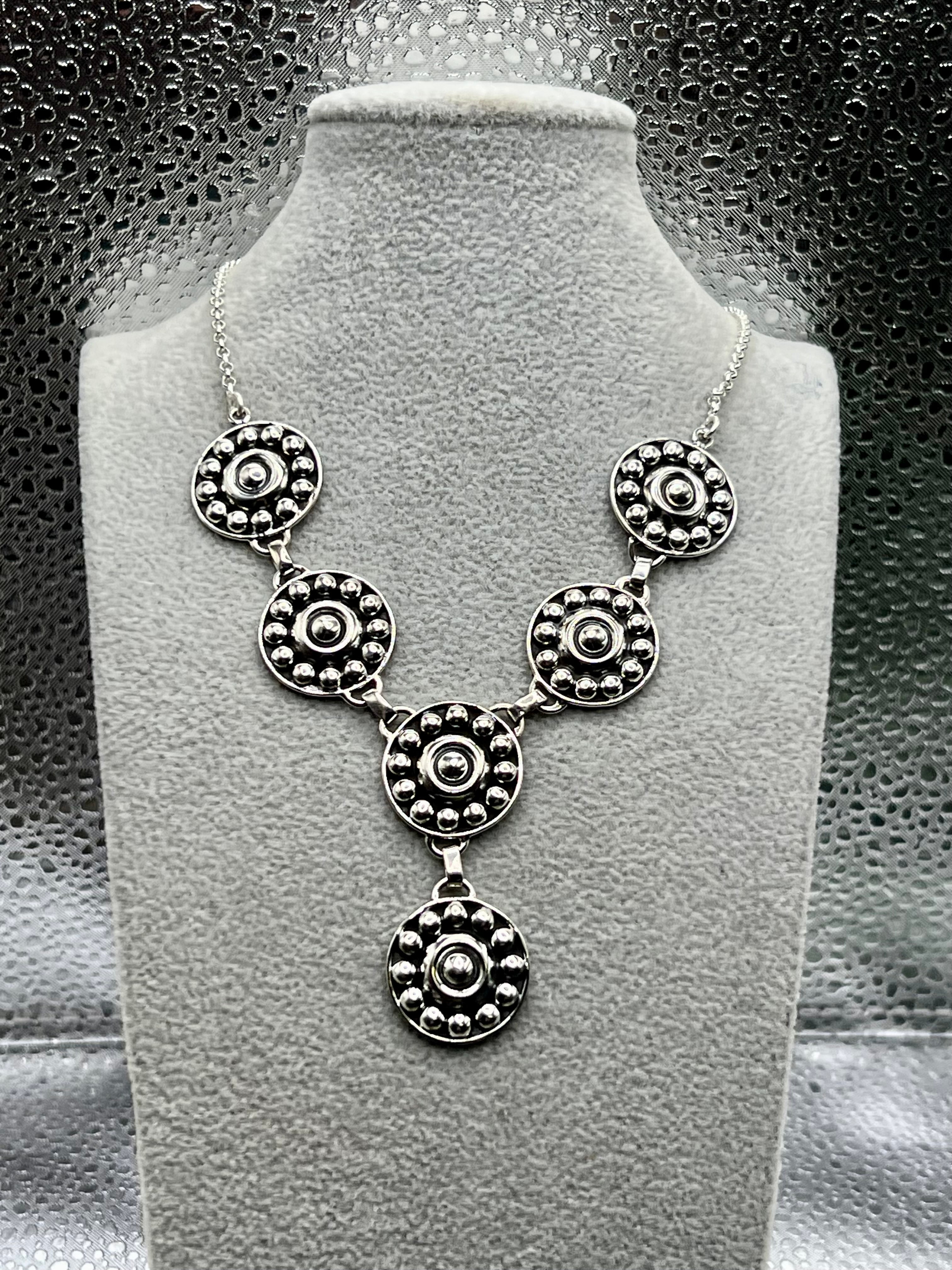 Handmade Sterling Silver Ball Necklace